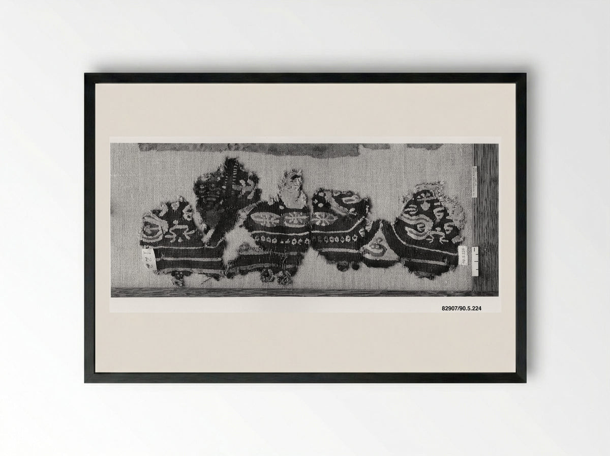 Untitled (Textile Fragment) - Unknown Artist - Framed Print Black