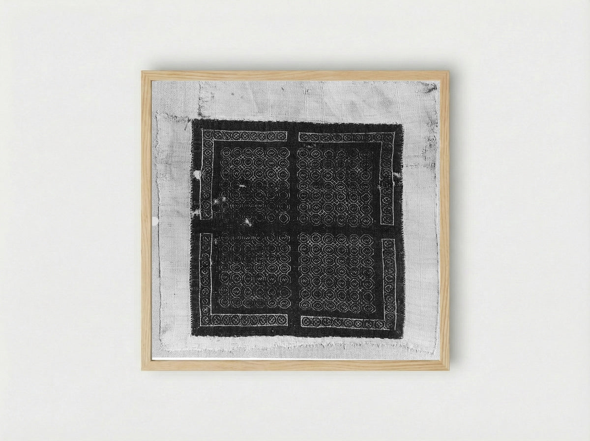 Untitled (Textile Fragment) - Fine Art Print - Framed Print Wood