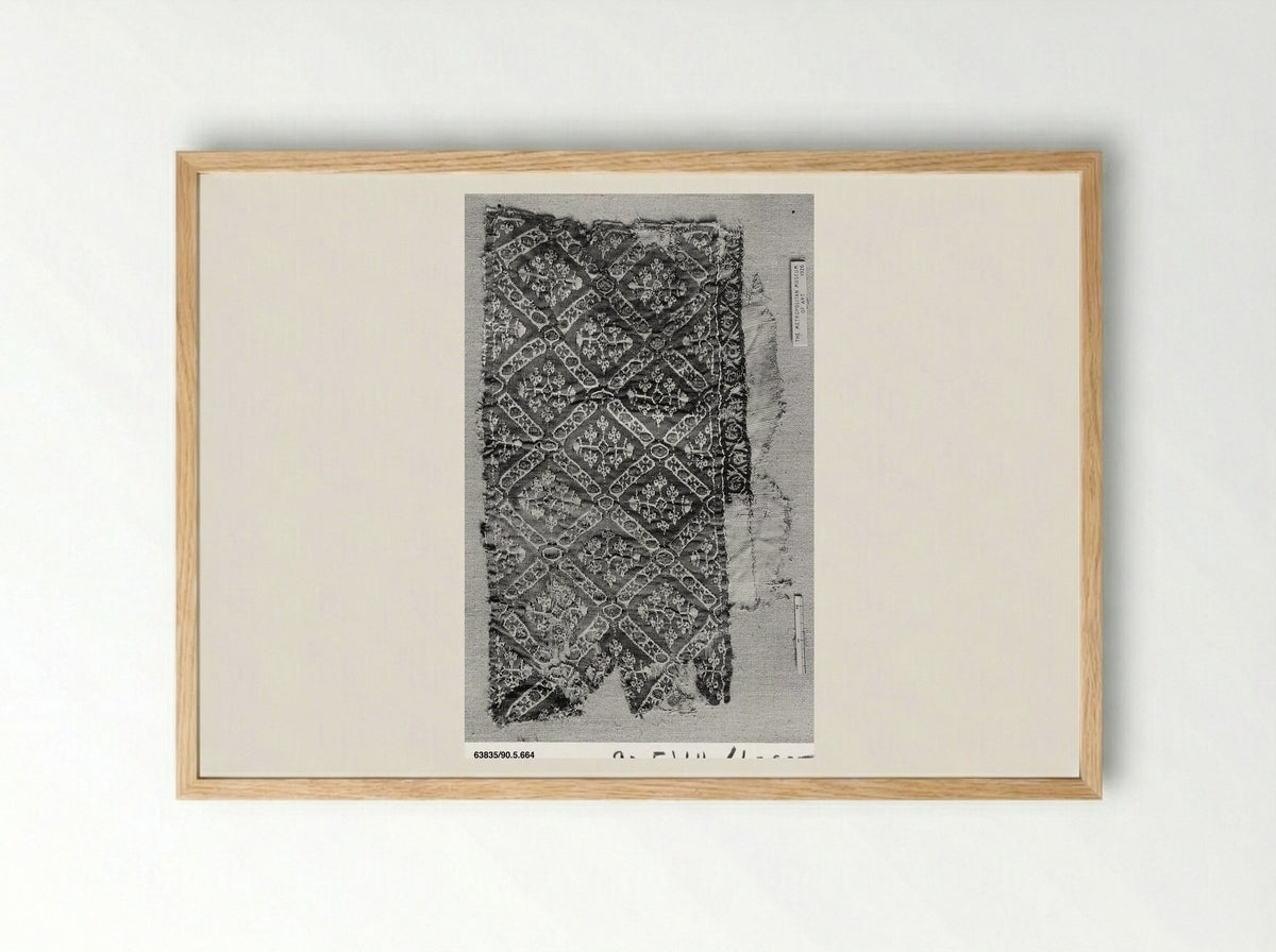 Untitled (Textile Fragment) - Fine Art Print - Framed Print Wood