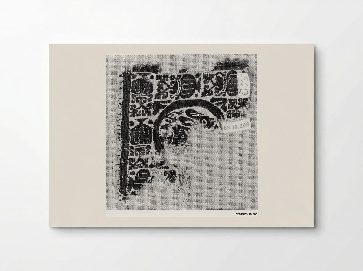 Untitled (Textile Fragment with Geometric Embroidery) - Fine Art Print - Poster