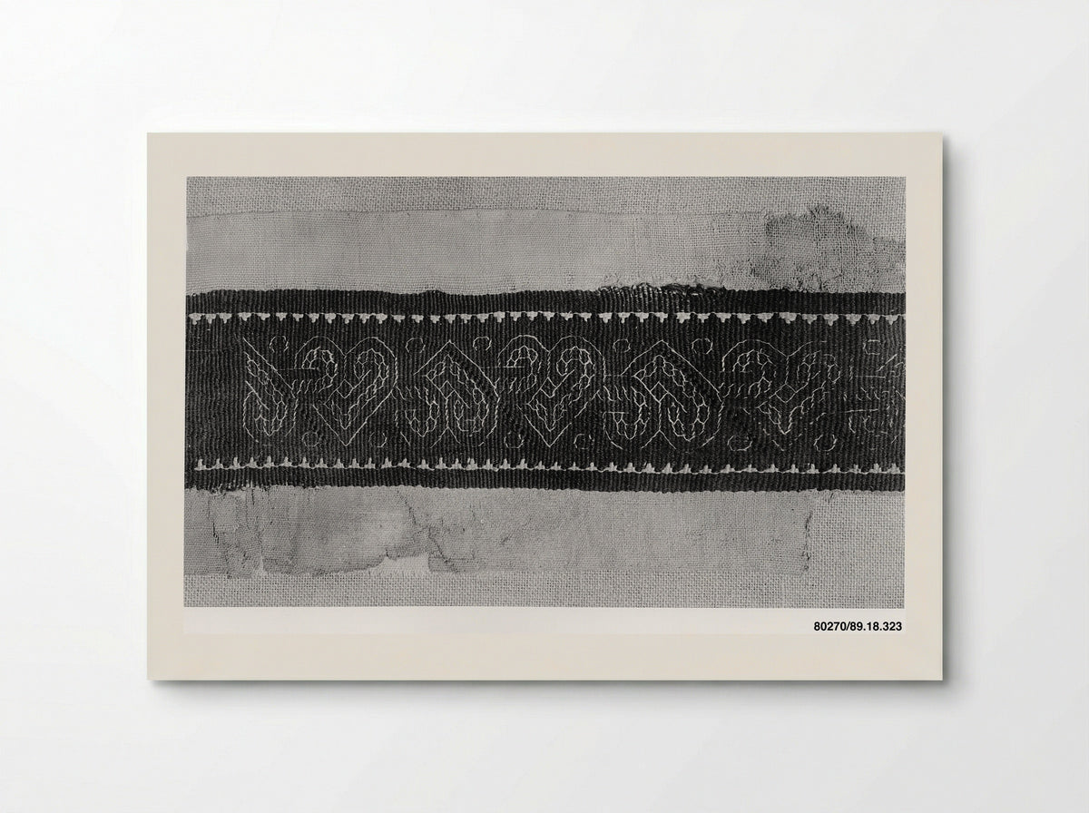 Untitled (Textile Fragment with Geometric Motifs) - Fine Art Print - Poster