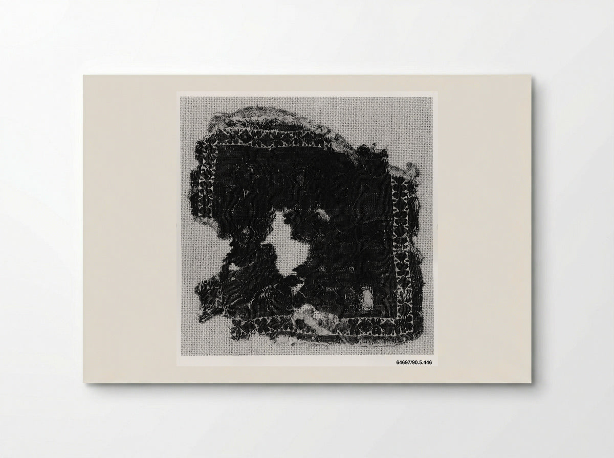 Untitled (Textile Fragment with Geometric Motifs) - Fine Art Print - Poster