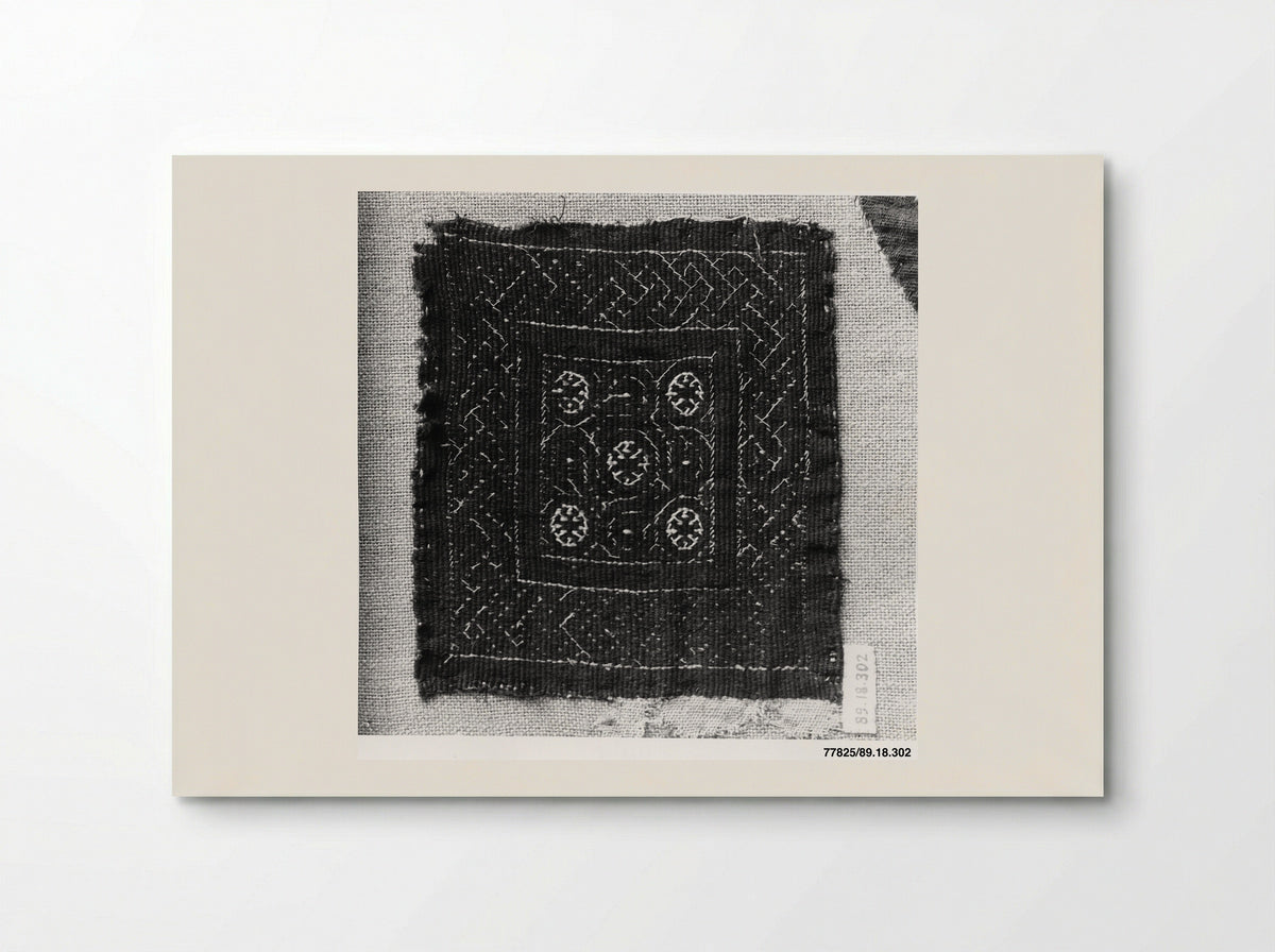 Untitled (Textile Fragment with Geometric Motifs) - Fine Art Print - Poster