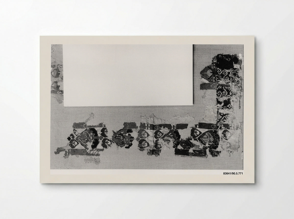 Untitled (Textile Fragment with Geometric Motifs) - Fine Art Print - Poster
