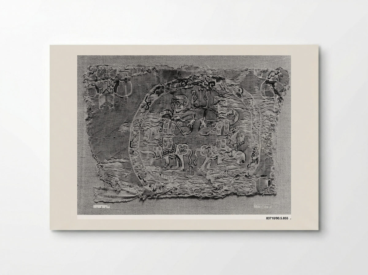 Untitled (Textile Fragment with Heart Motif) - Fine Art Print - Poster