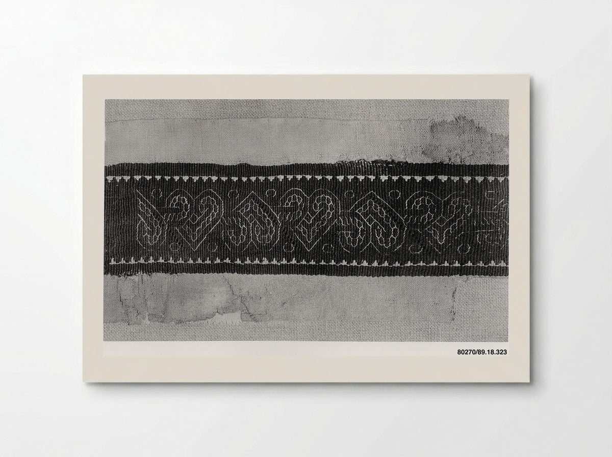 Untitled (Textile Fragment with Heart Motifs) - Fine Art Print - Poster