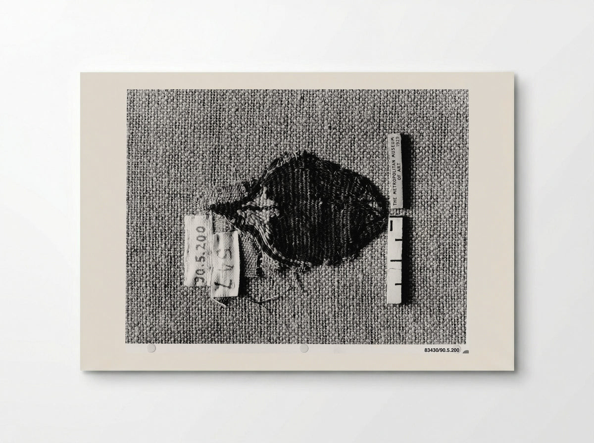 Untitled (Textile Fragment with Heart Motifs) - Fine Art Print - Poster