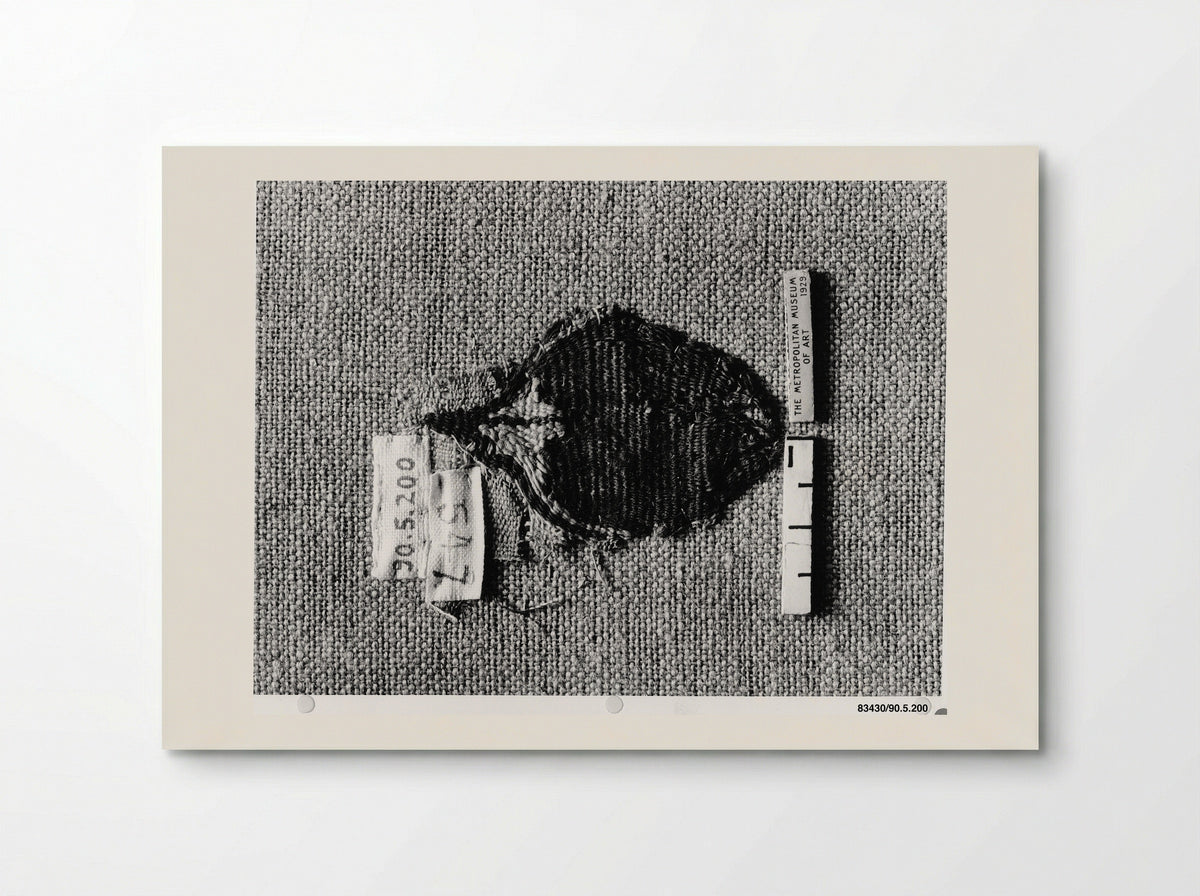 Untitled (Textile Fragment with Heart Motifs) - Fine Art Print - Poster