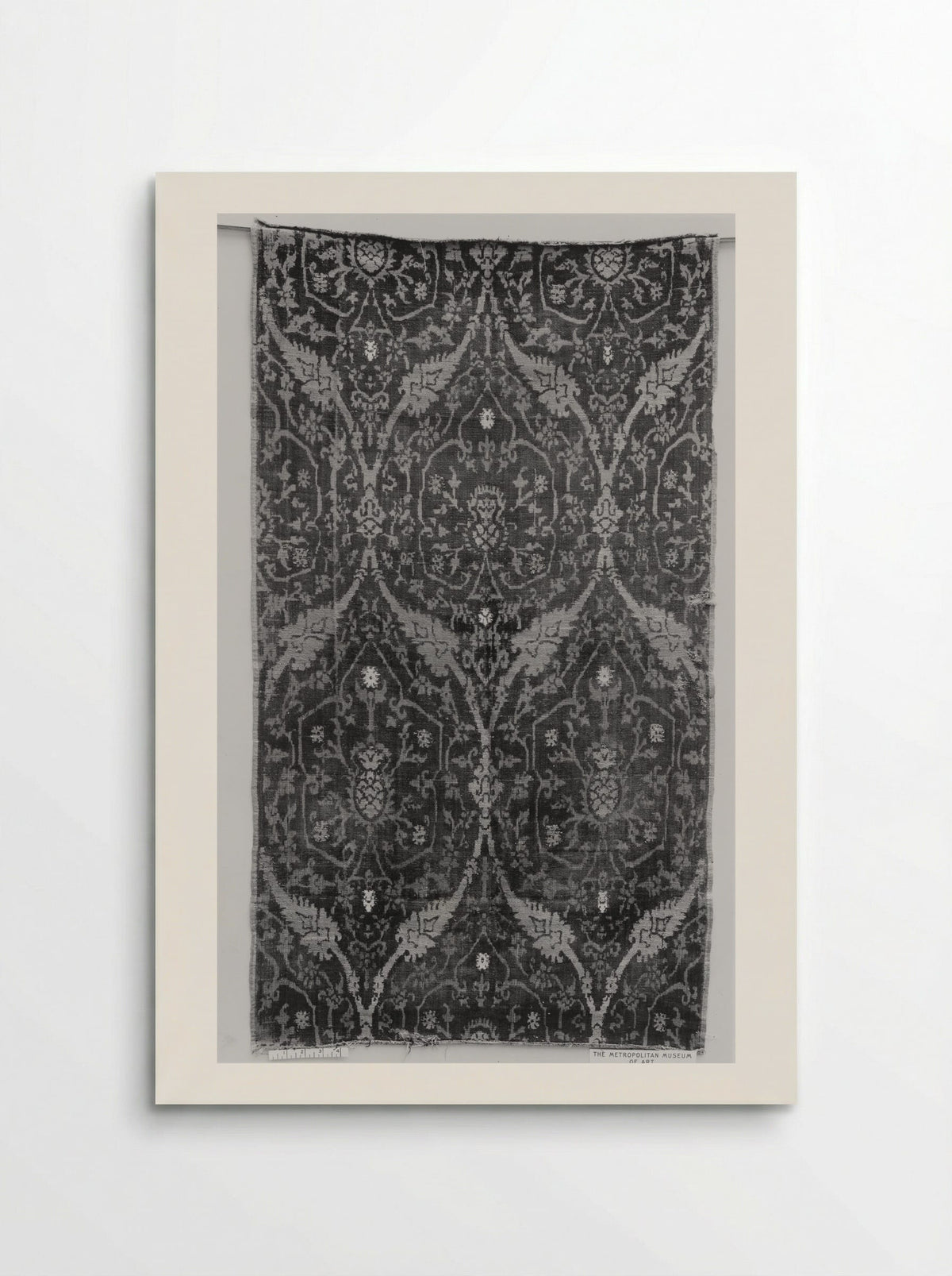Untitled (Textile Panel with Ogival Pattern) - Fine Art Print - Poster