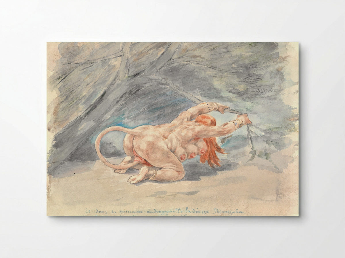 Untitled (The Goddess Shivasjaha) - Félicien Rops - Poster