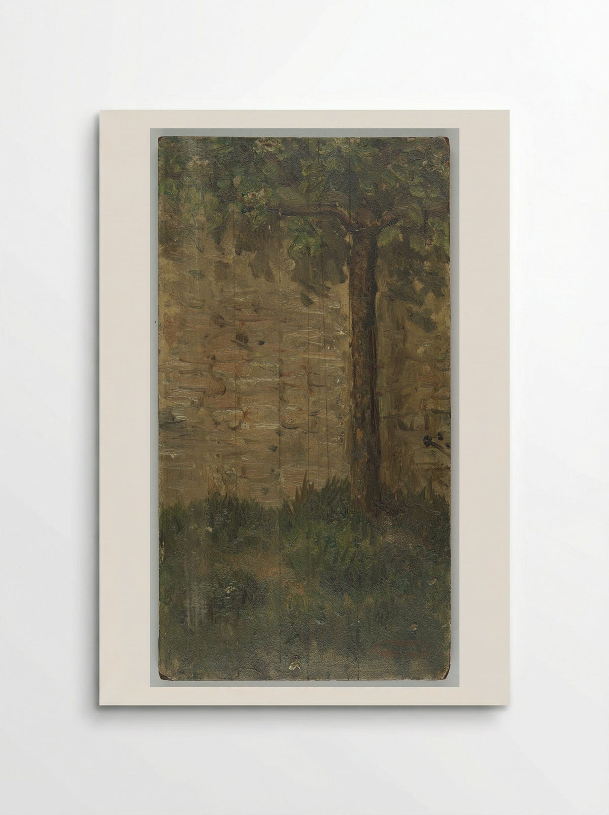 Untitled (Tree Against a Wall) - Jozef Israëls - Poster
