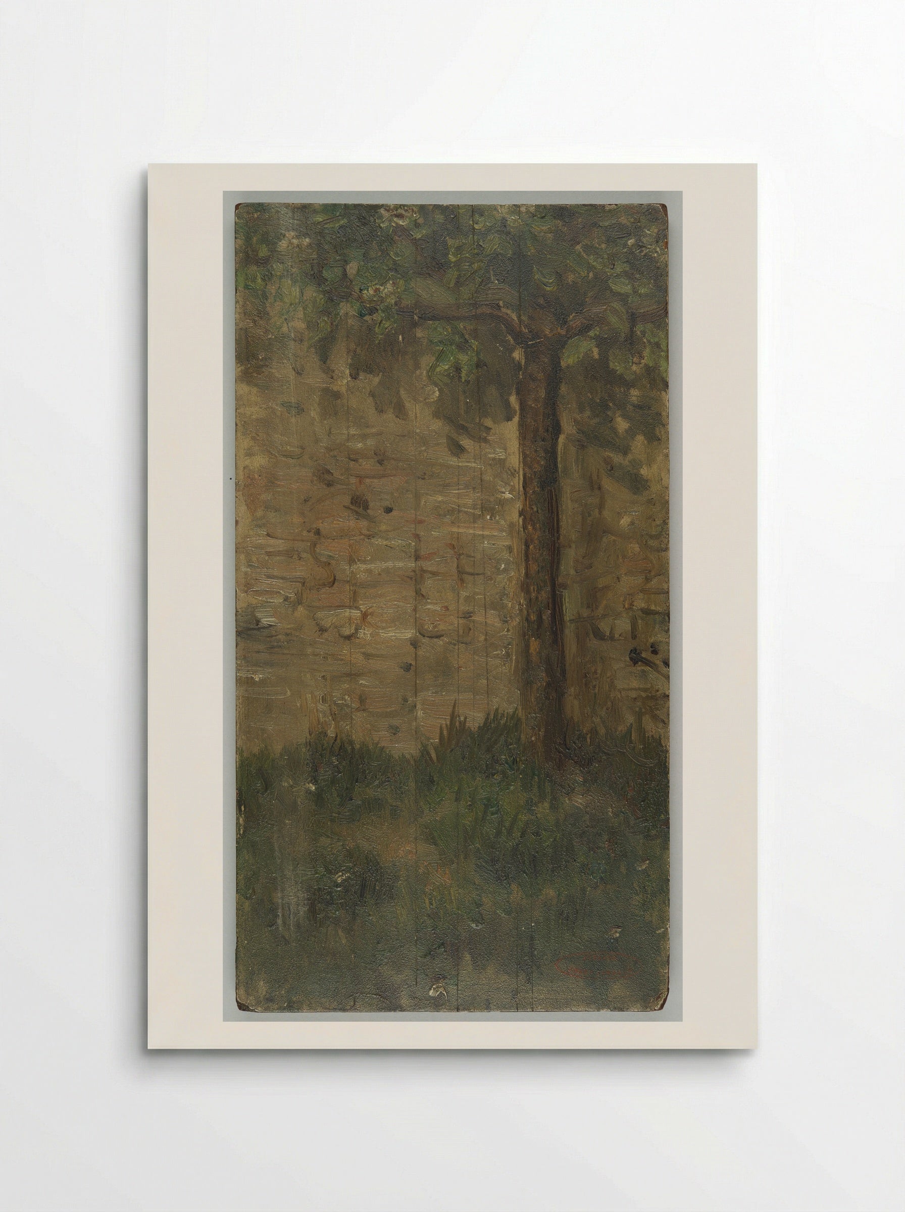 Untitled (Tree Against a Wall) - Jozef Israëls - Poster