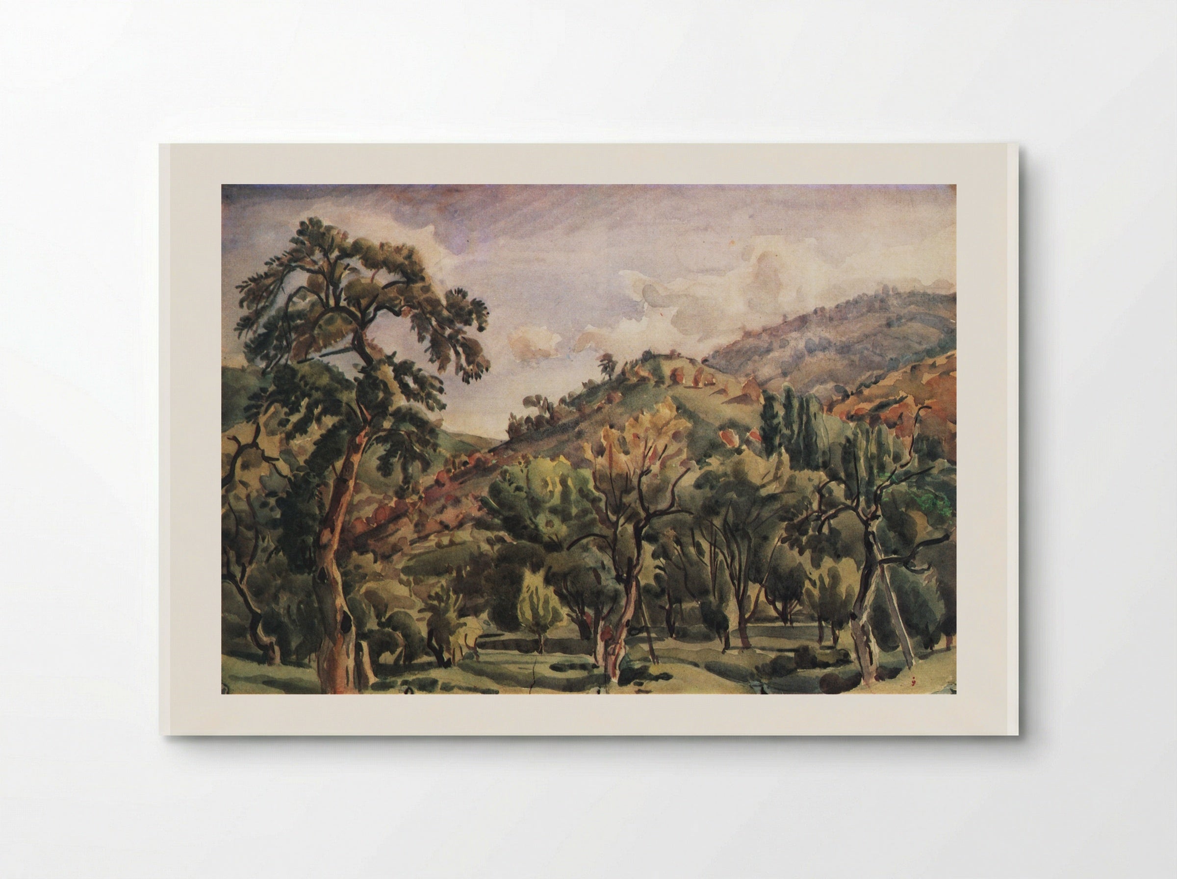 Untitled (Trees in a Hilly Region) - Konstantin Bogaevsky - Poster