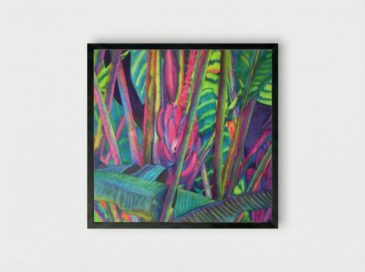Untitled (Tropical Foliage) - Lisa Rasmussen - Framed Print Black