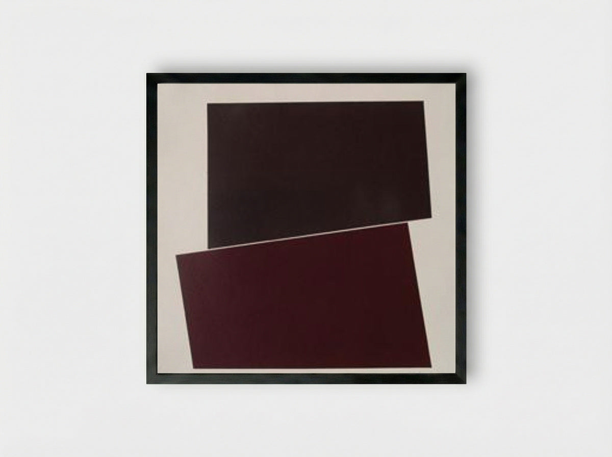 Untitled (Two Rectangles) - Ellsworth Kelly - Framed Print Black