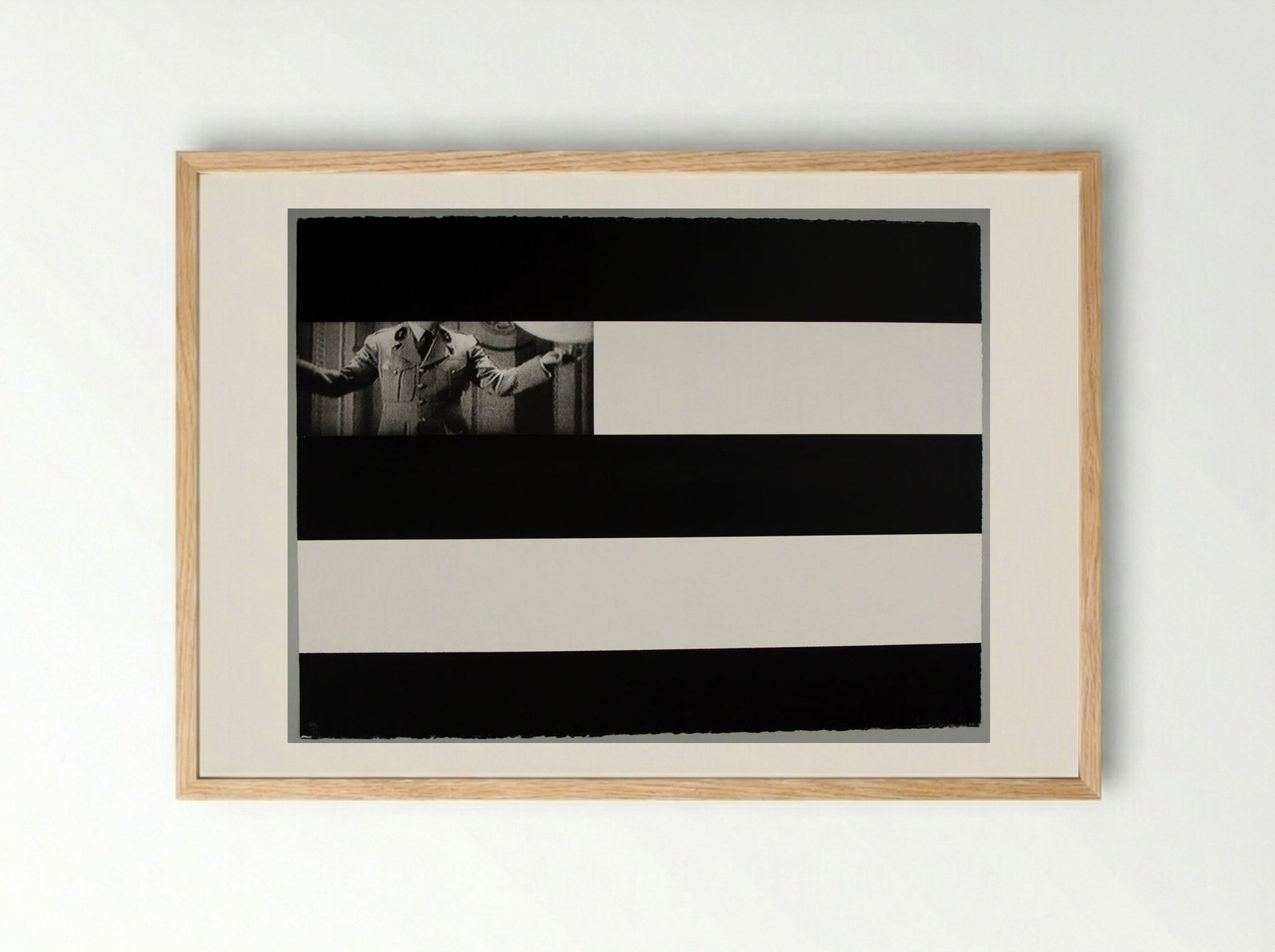 Untitled (Uniform and Stripes) - Annette Lemieux - Framed Print Wood