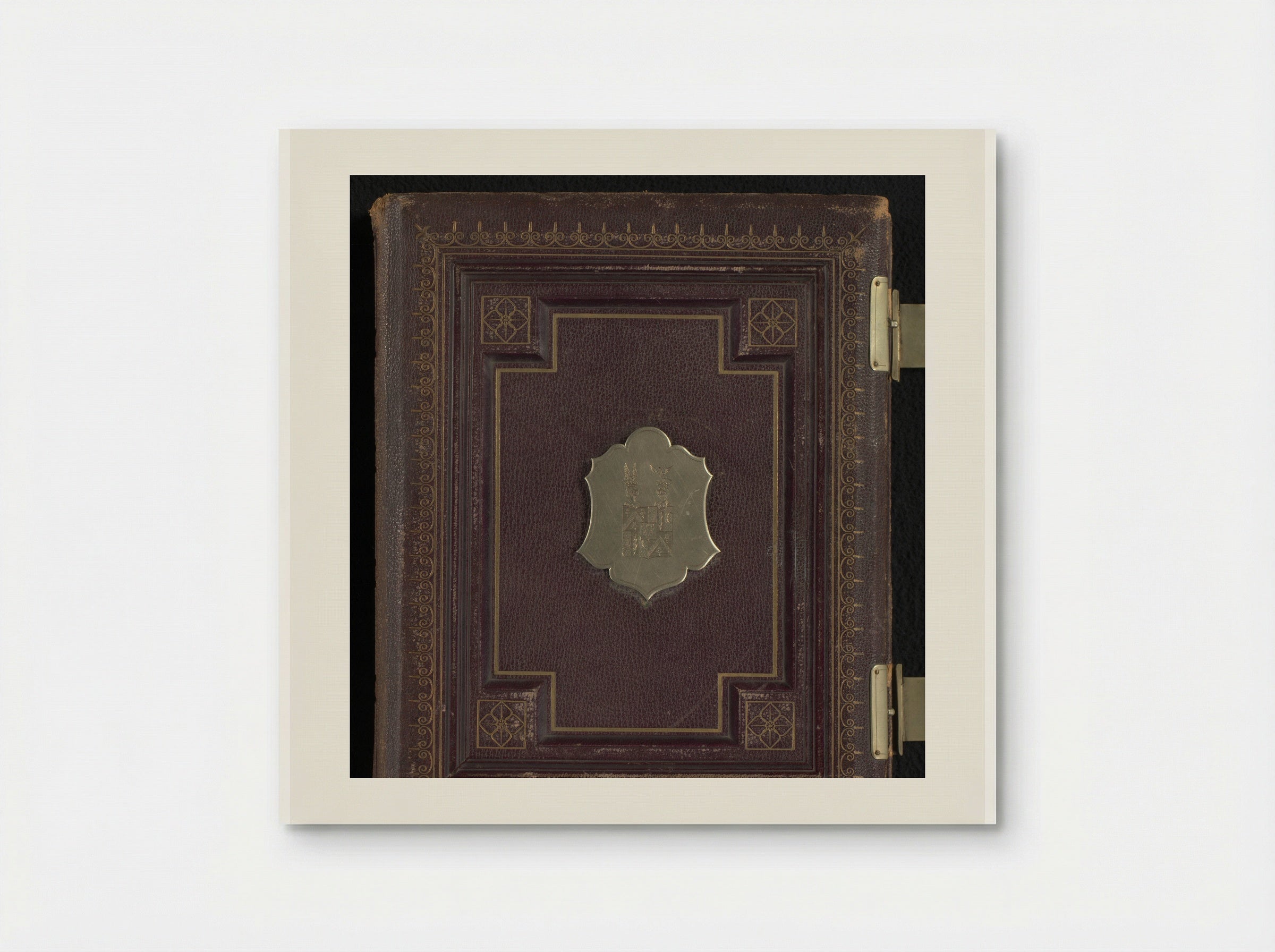 Untitled (Victorian Leather Photo Album Cover) - Fine Art Print - Poster