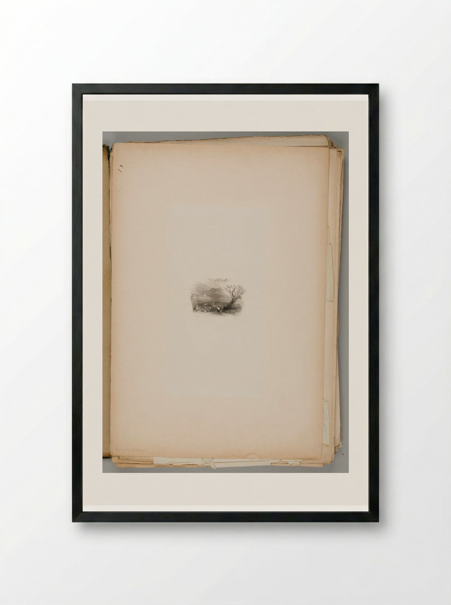 Untitled Vignette - Various Artists - Framed Print Black