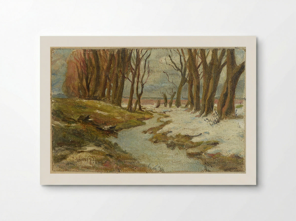 Untitled (Winter Stream with Trees) - Julius Sergius von Klever - Poster