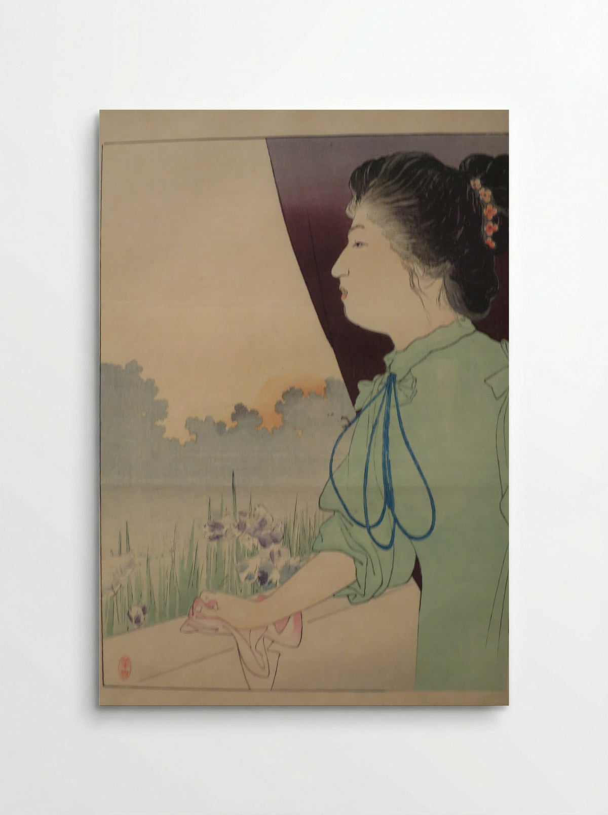 Untitled (Woman by the Iris Pond) - Kajita Hanko - Poster
