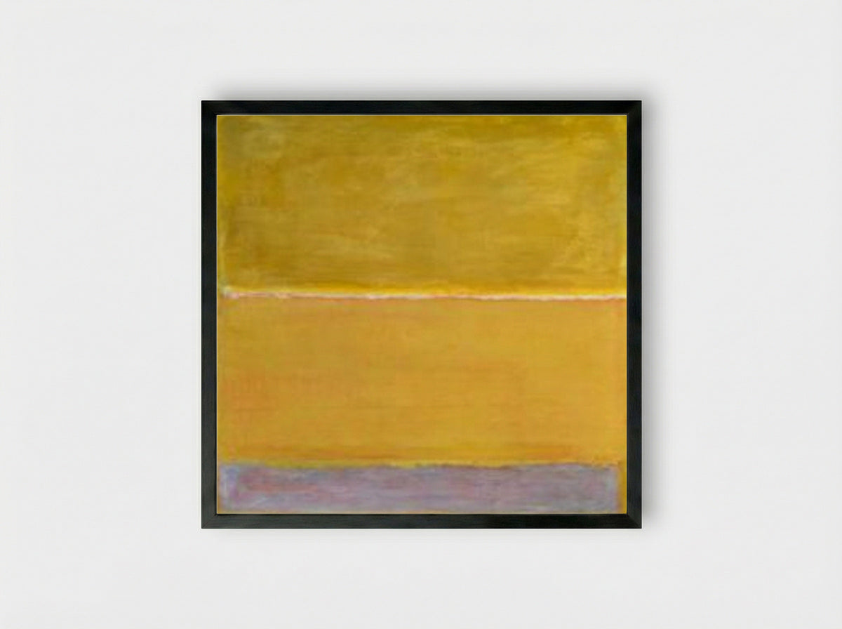 Untitled (Yellow and Grey) - Mark Rothko - Framed Print Black