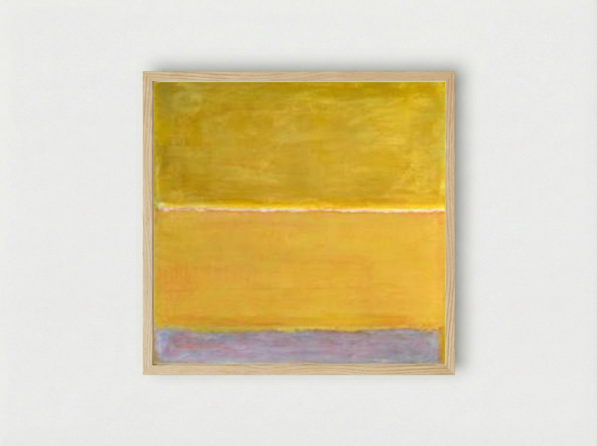 Untitled (Yellow and Grey) - Mark Rothko - Framed Print Wood