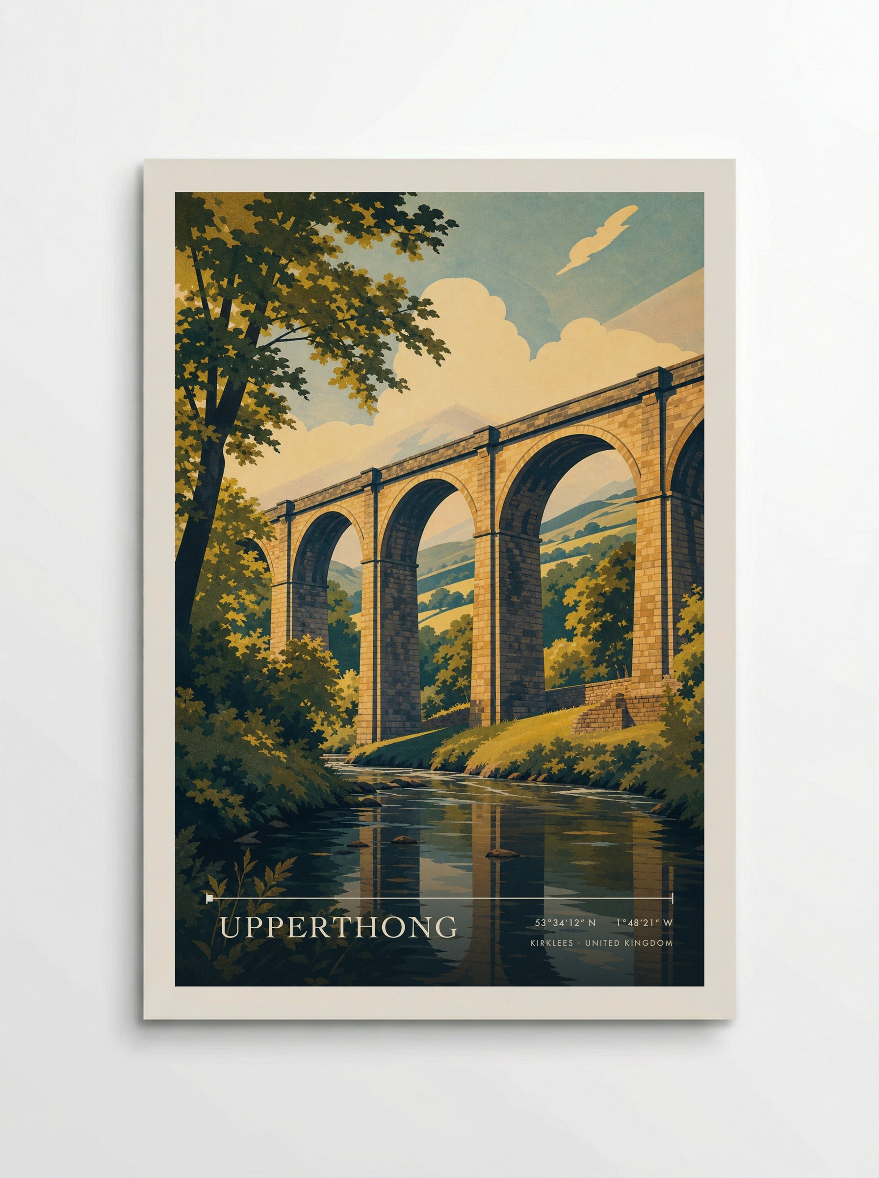 Upperthong Kirklees United Kingdom Travel Poster - Poster