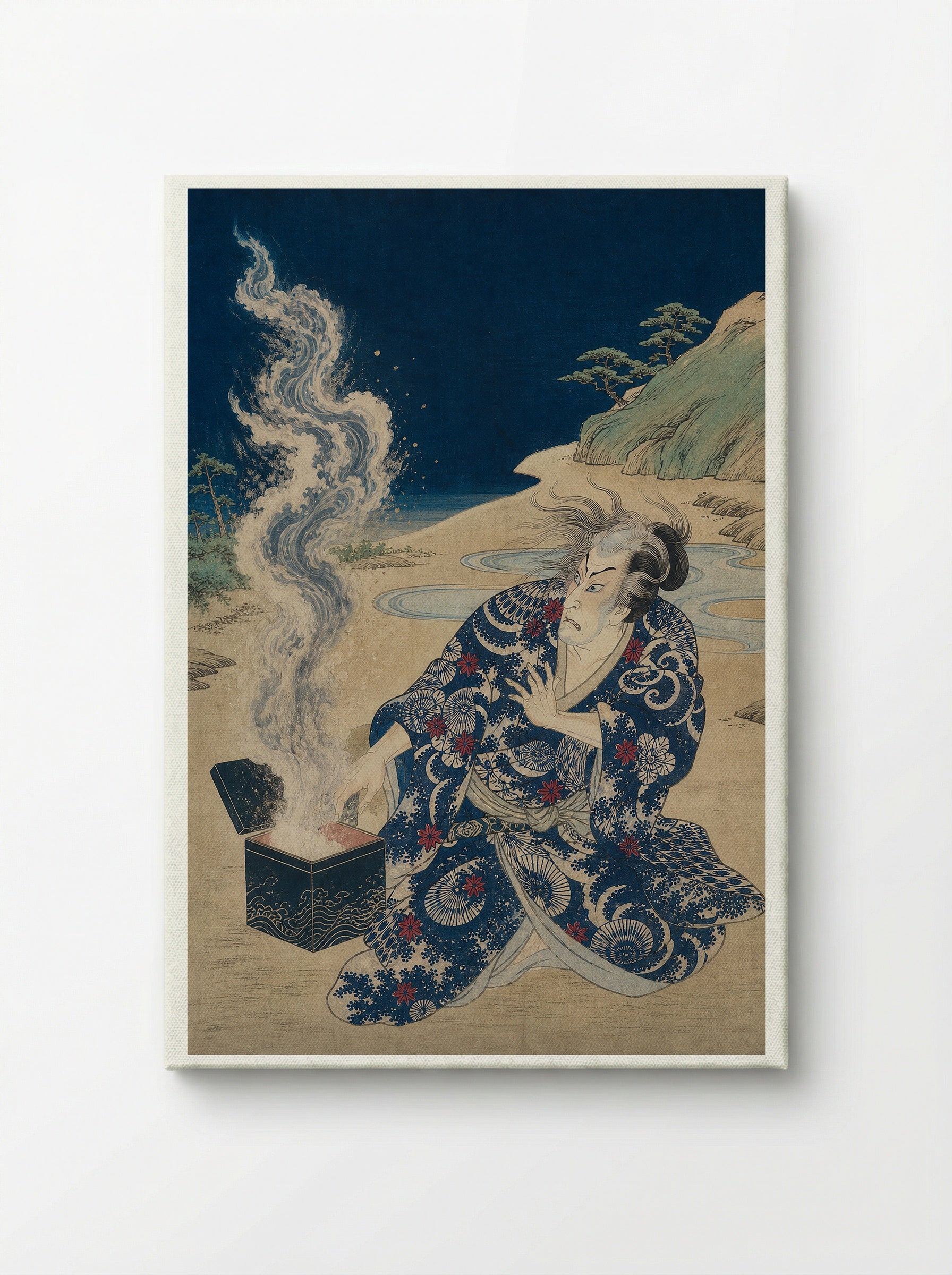 Urashima Taro Opens the Tamatebako - Canvas
