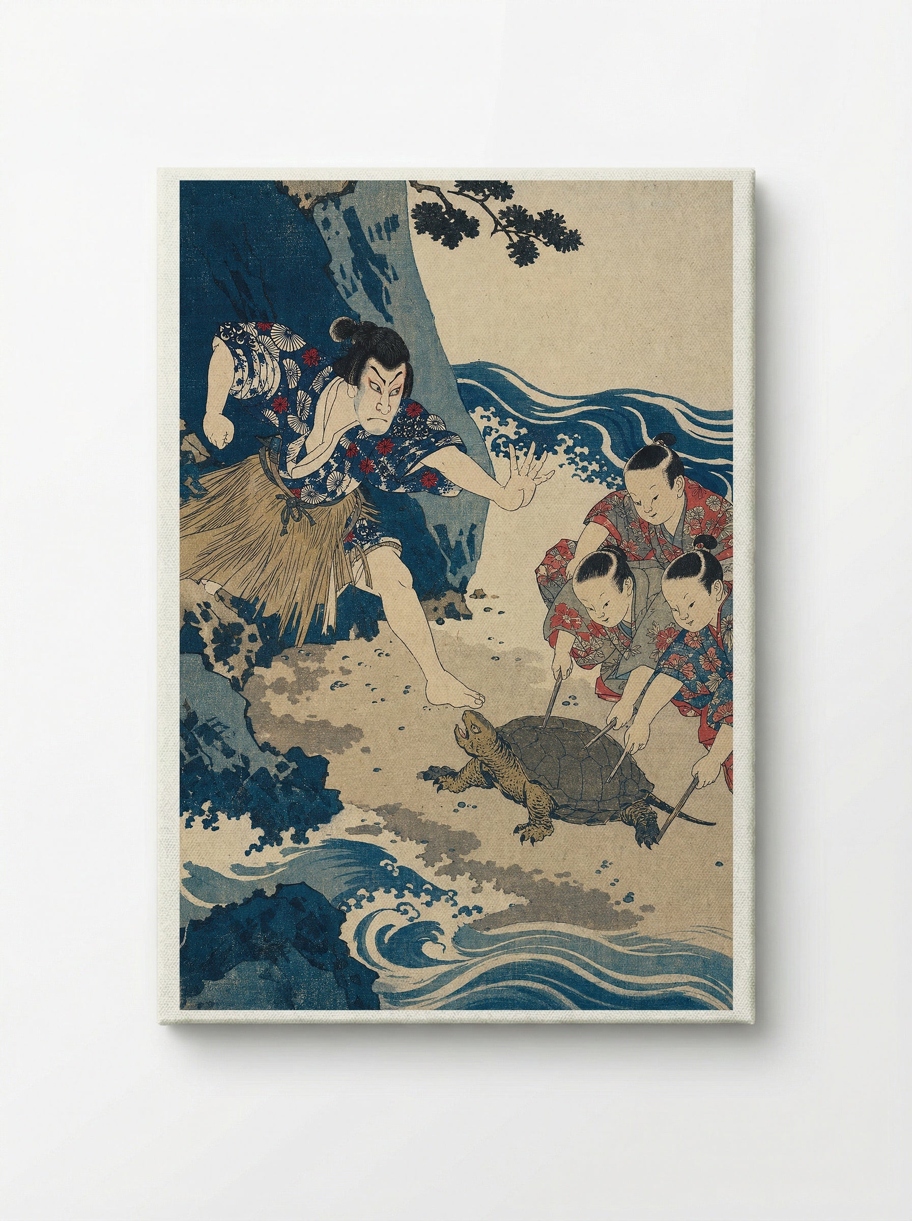 Urashima Taro and the Rescued Turtle - Canvas