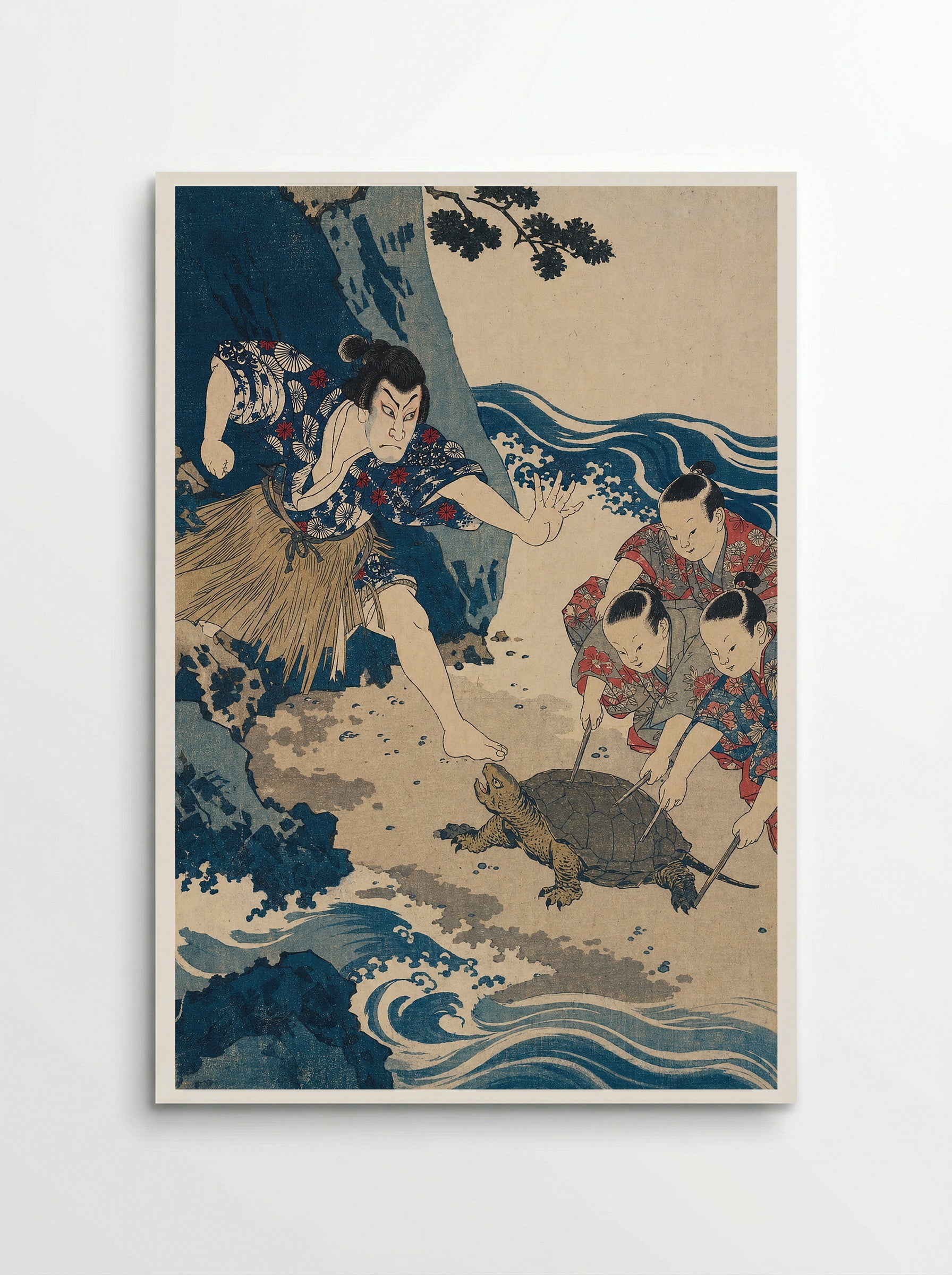 Urashima Taro and the Rescued Turtle - Poster