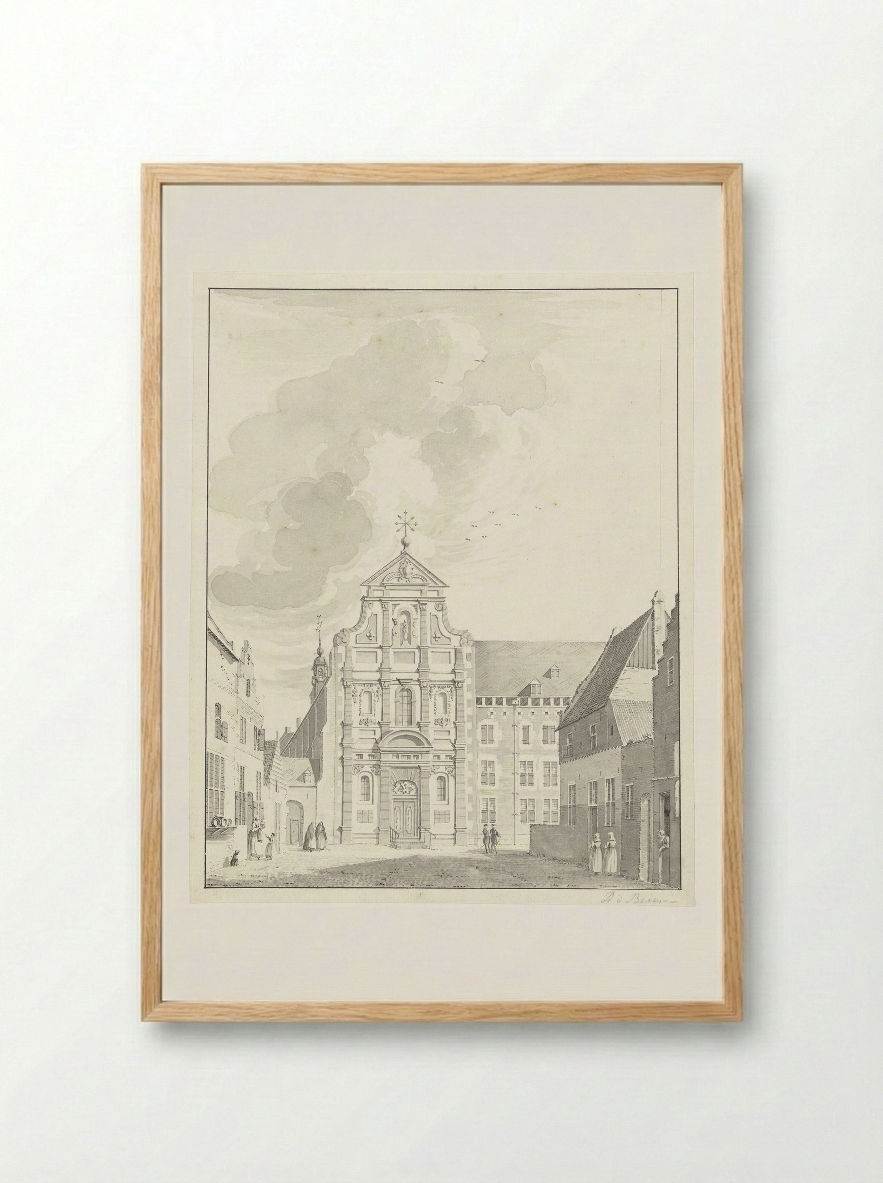 Ursuline Klooster te Roermond - Jan de Beijer - Framed Print Wood