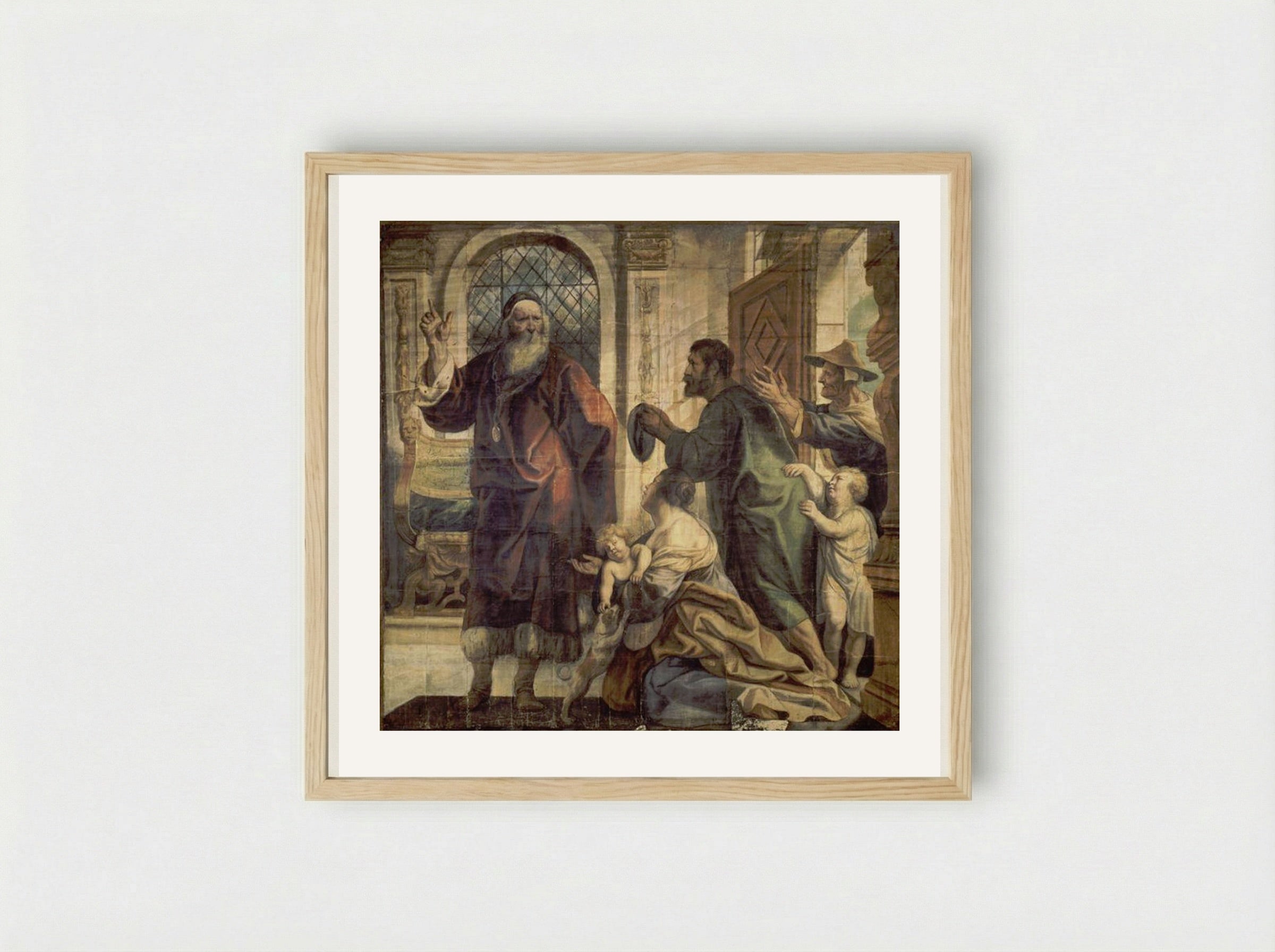 Usury is a Great Evil - Jacob Jordaens - Framed Print Wood