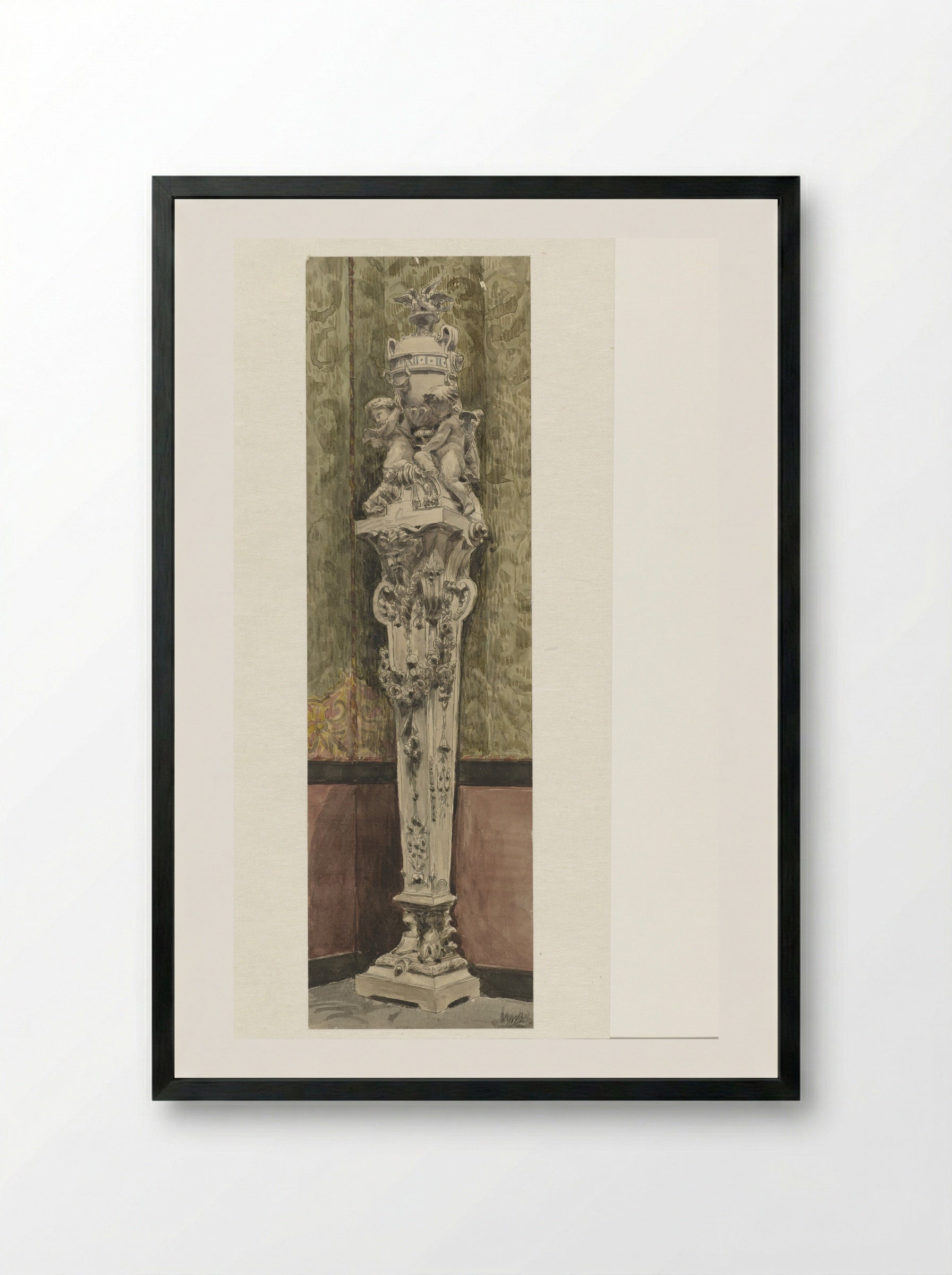 Uurwerk in het Musée des Arts-Decoratifs - Wilhelm Cornelis Bauer - Framed Print Black