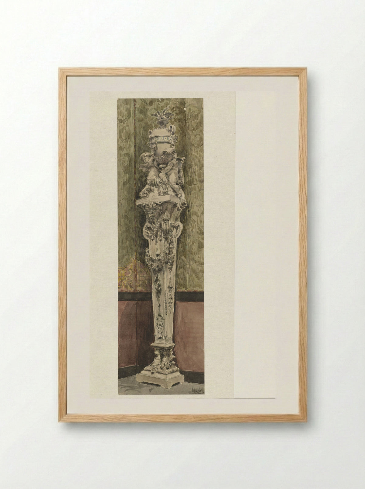 Uurwerk in het Musée des Arts-Decoratifs - Wilhelm Cornelis Bauer - Framed Print Wood