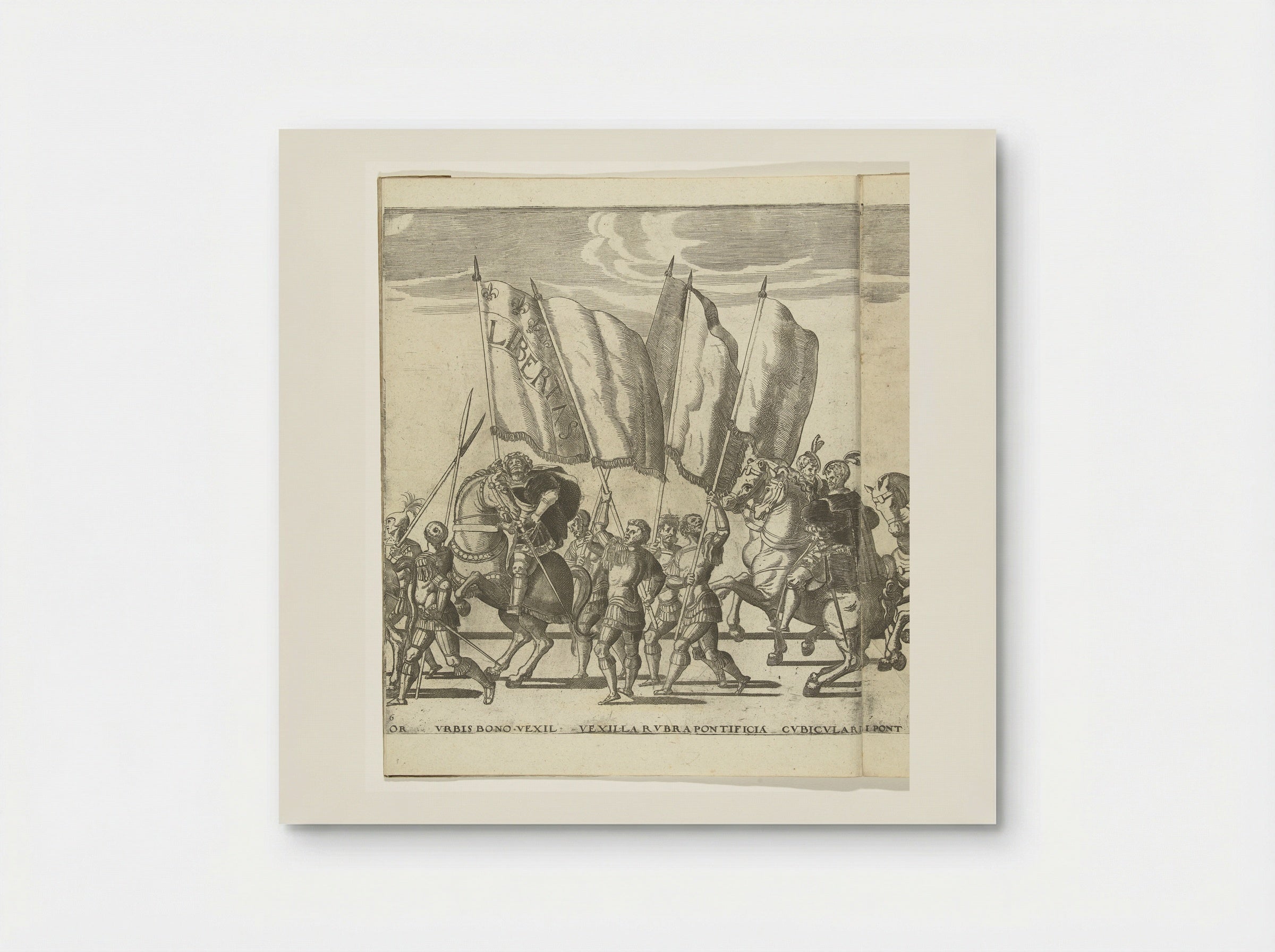 Vaandeldragers, plaat 6 - Nicolaas Hogenberg - Poster