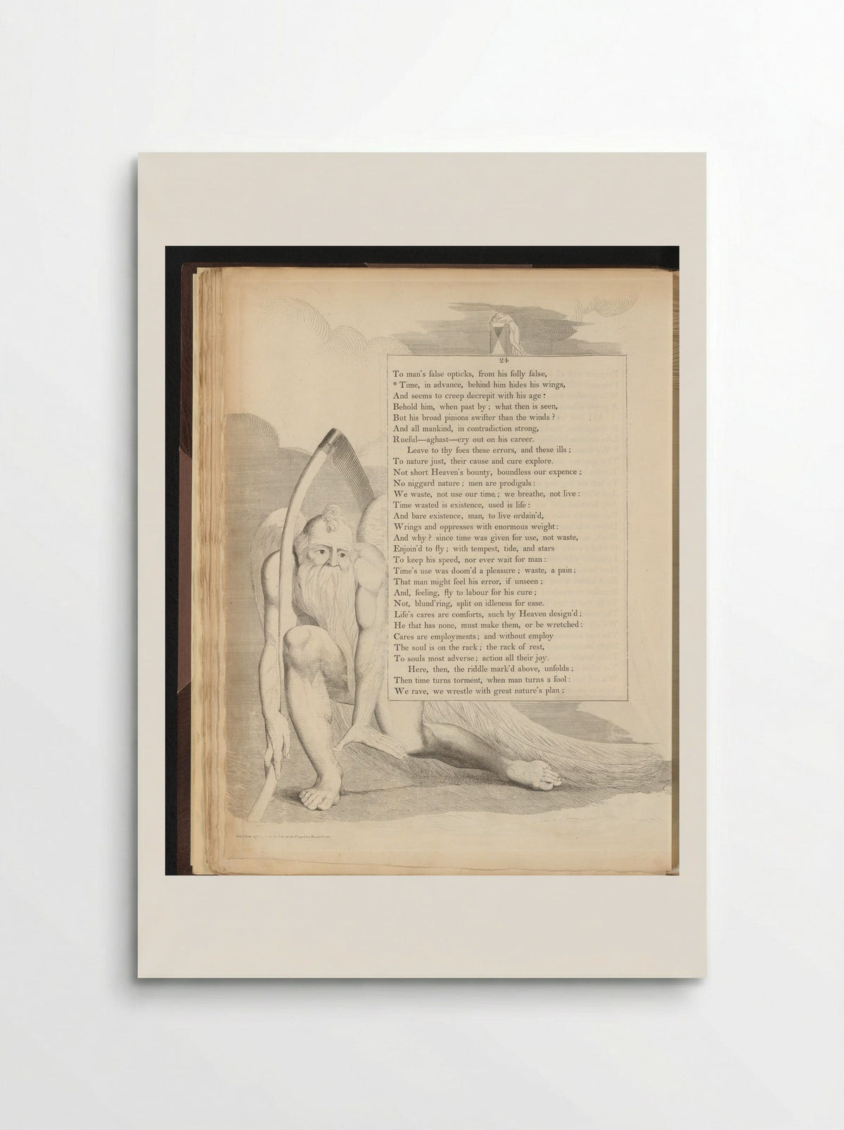 Vadertje Tijd - William Blake - Poster
