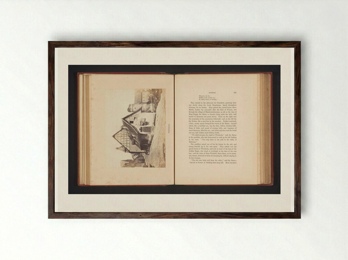 Vakwerkhuis in Weinheim - Francis Frith - Framed Print Dark Wood