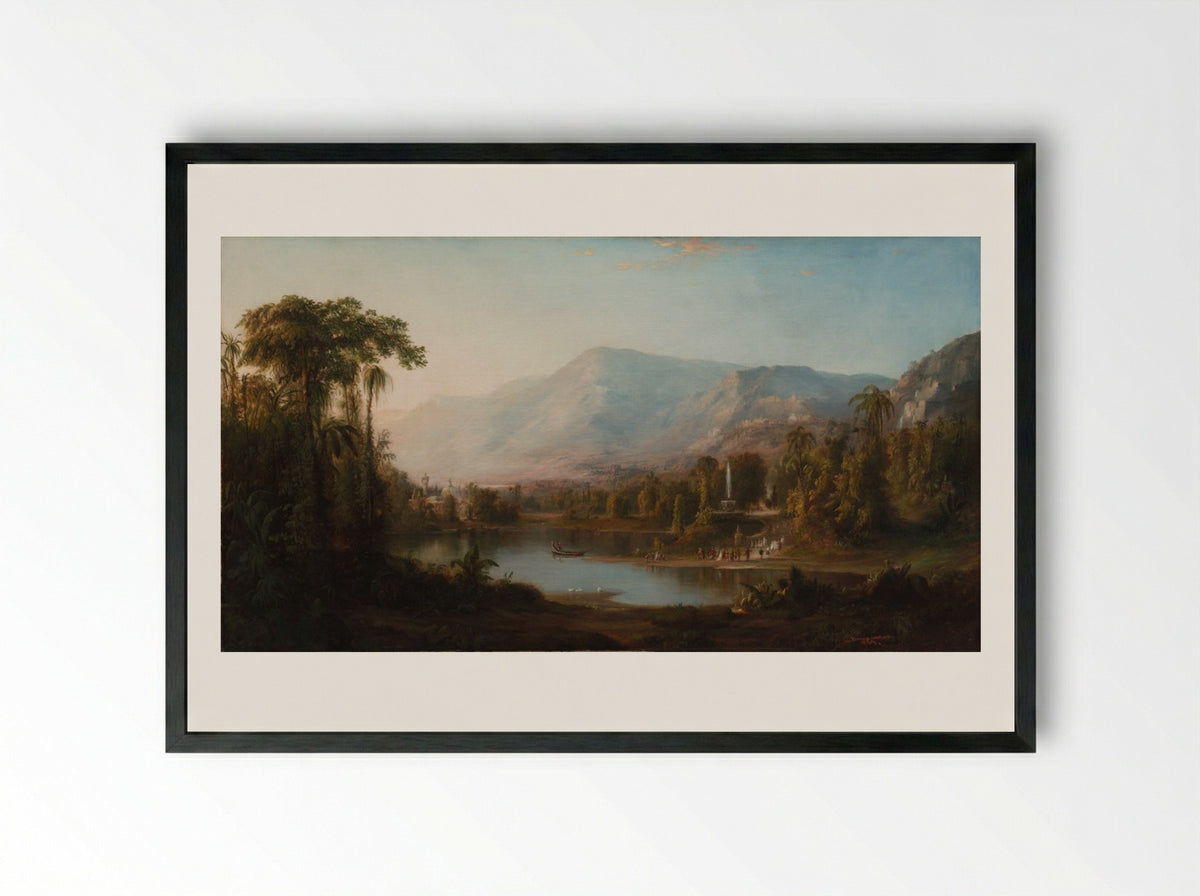 Vale of Kashmir - Robert S. Duncanson - Framed Print Black
