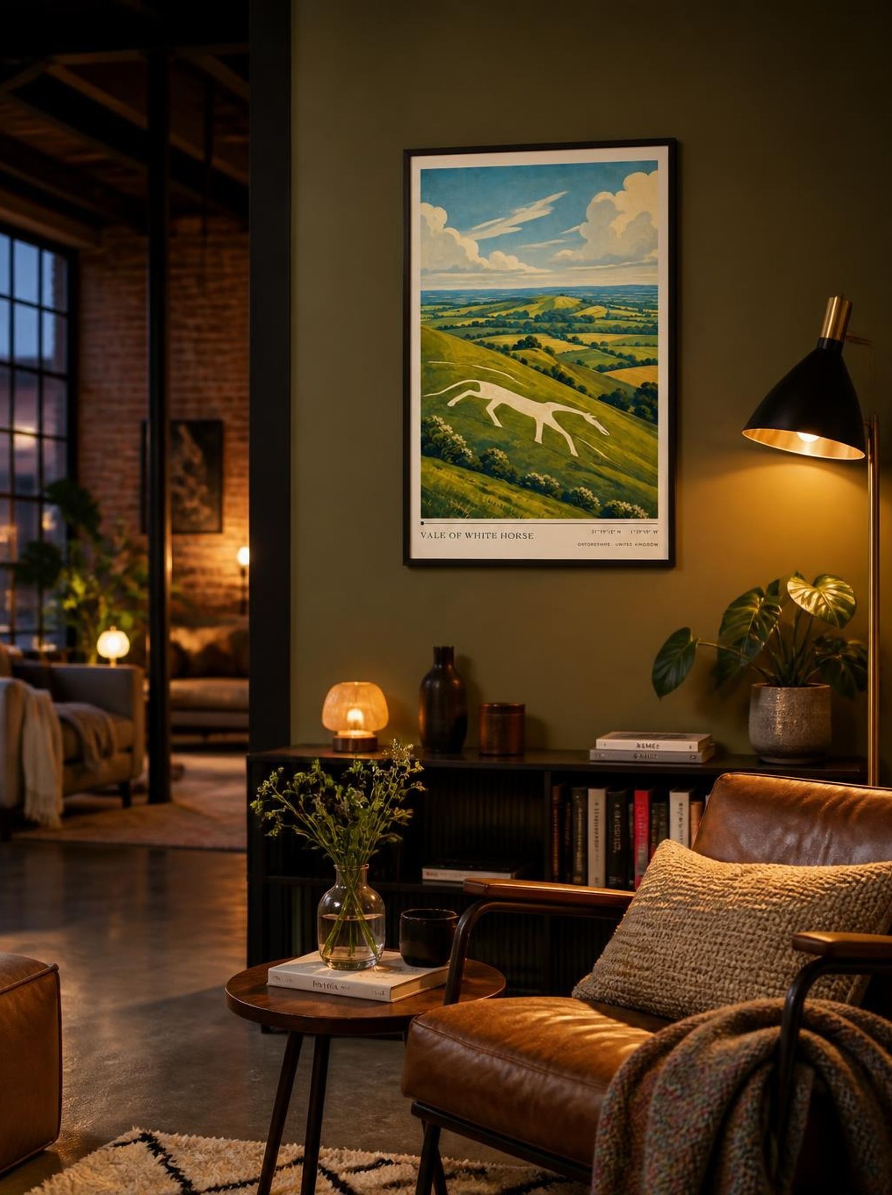 Vale of White Horse Oxfordshire United Kingdom Travel Poster - Lifestyle