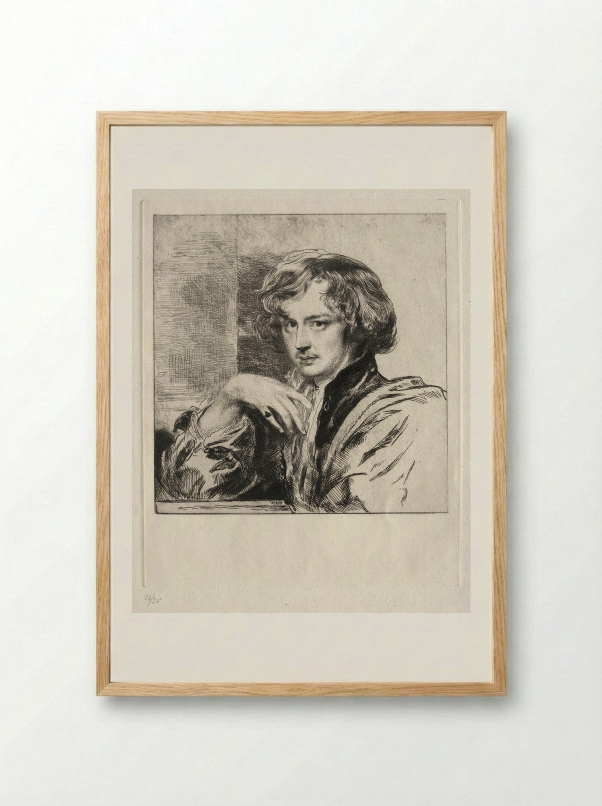 Van Dyck - Andrew Geddes - Framed Print Wood