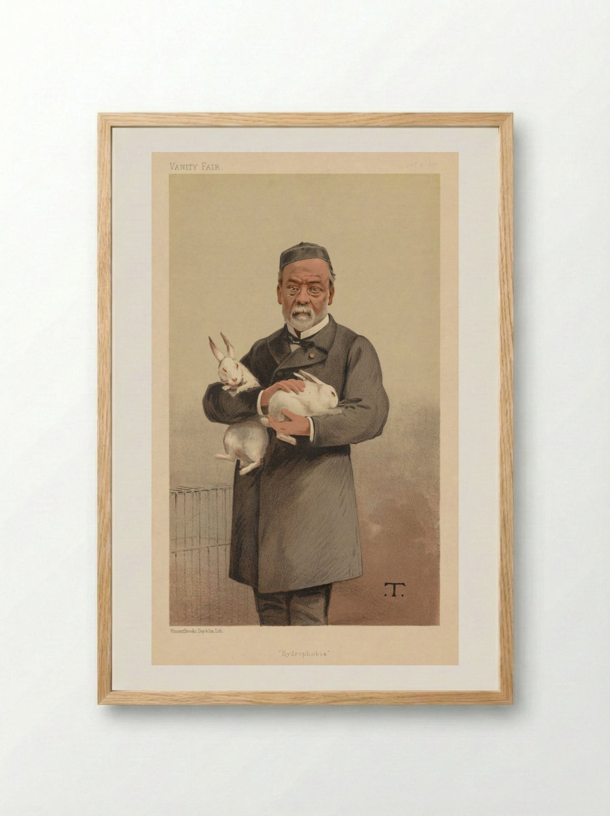 Vanity Fair: Hydrophobia - Théobald Chartran - Framed Print Wood