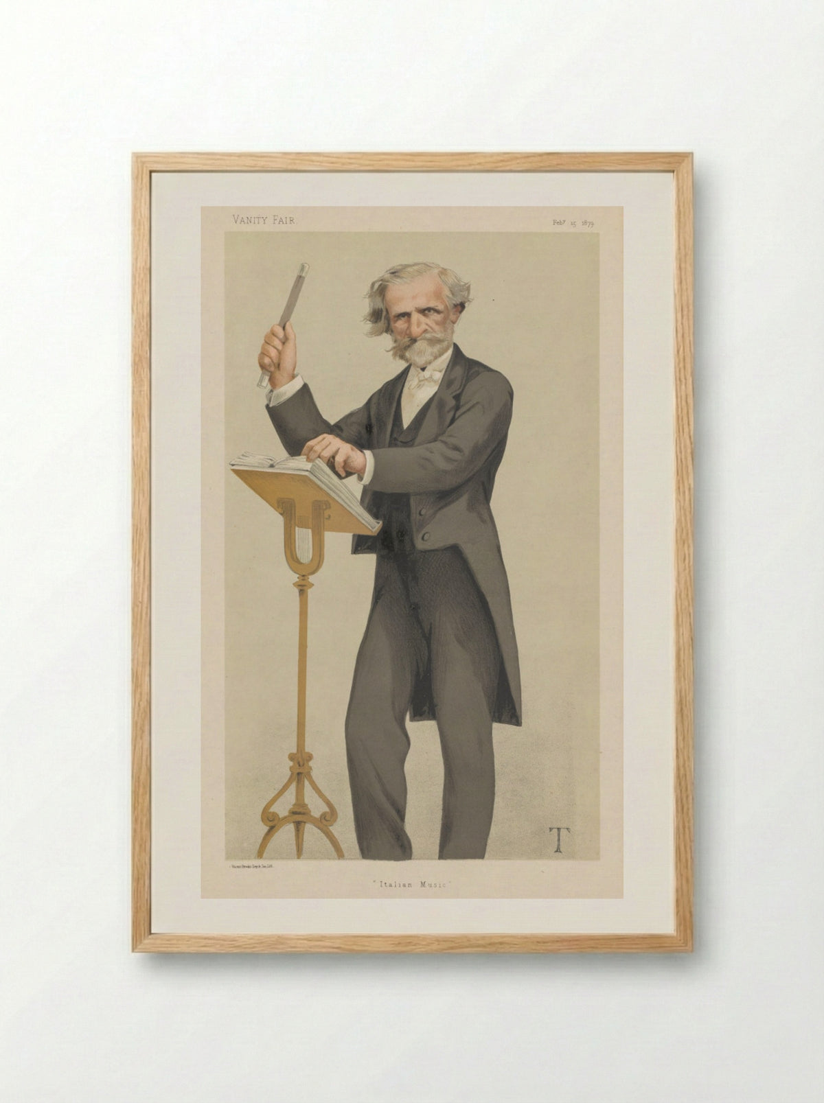 Vanity Fair: Italian Music - Théobald Chartran - Framed Print Wood