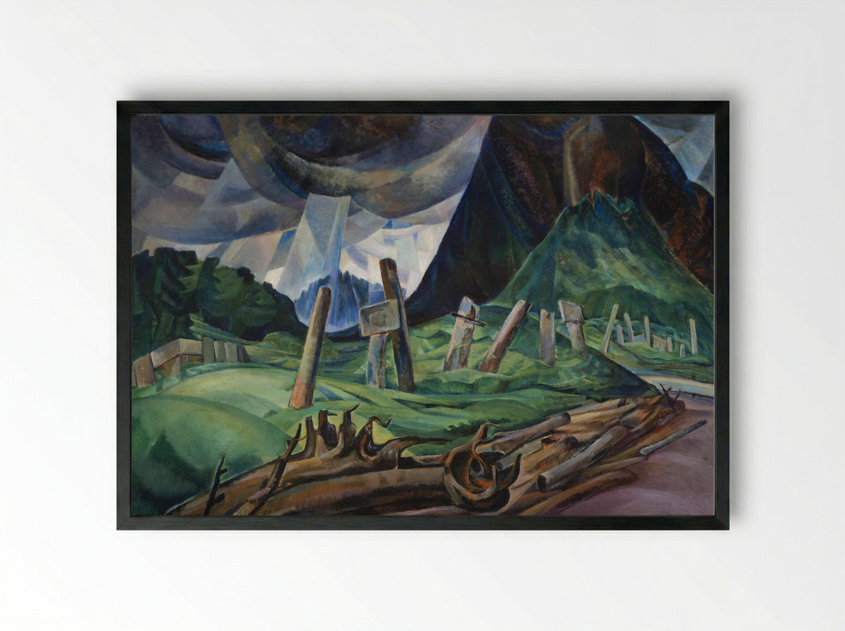 Vanquished - Emily Carr - Framed Print Black