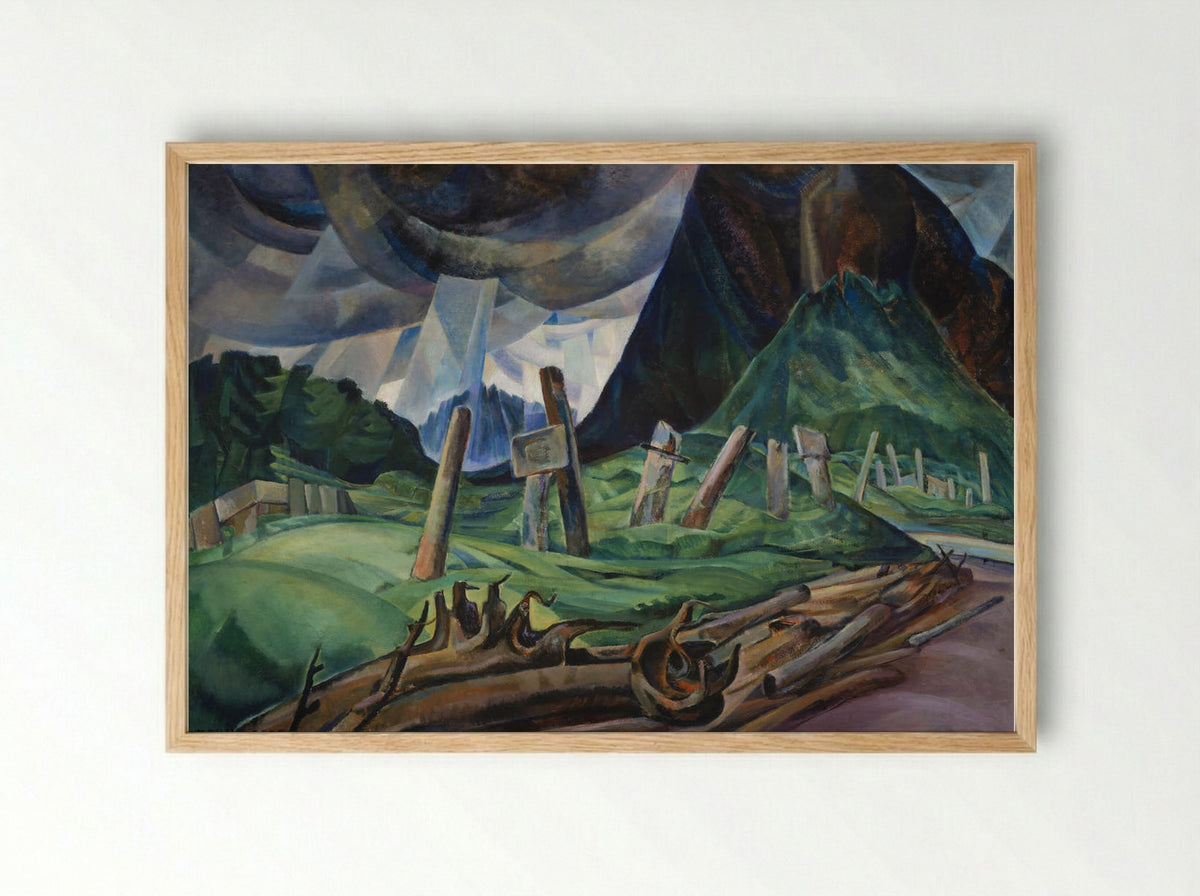 Vanquished - Emily Carr - Framed Print Wood