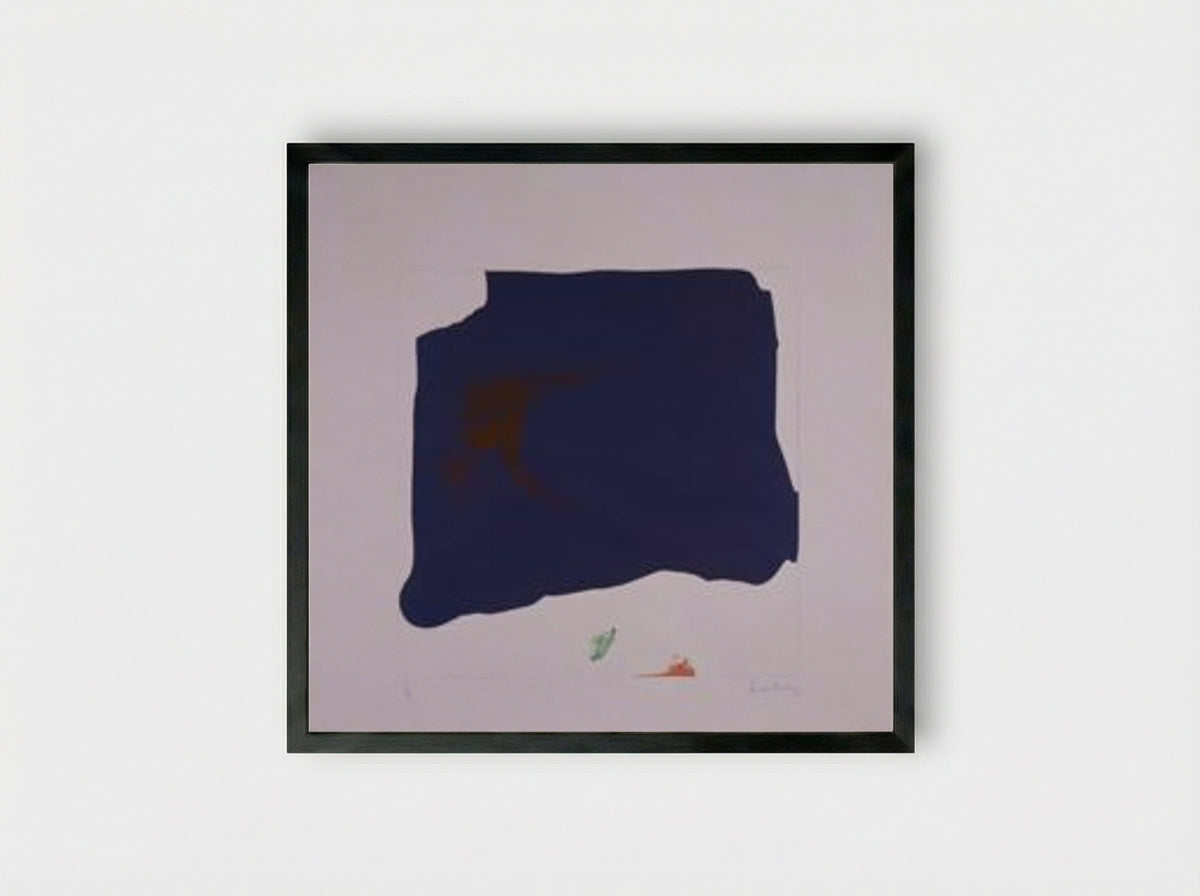 Variation II on Mauve Corner - Helen Frankenthaler - Framed Print Black