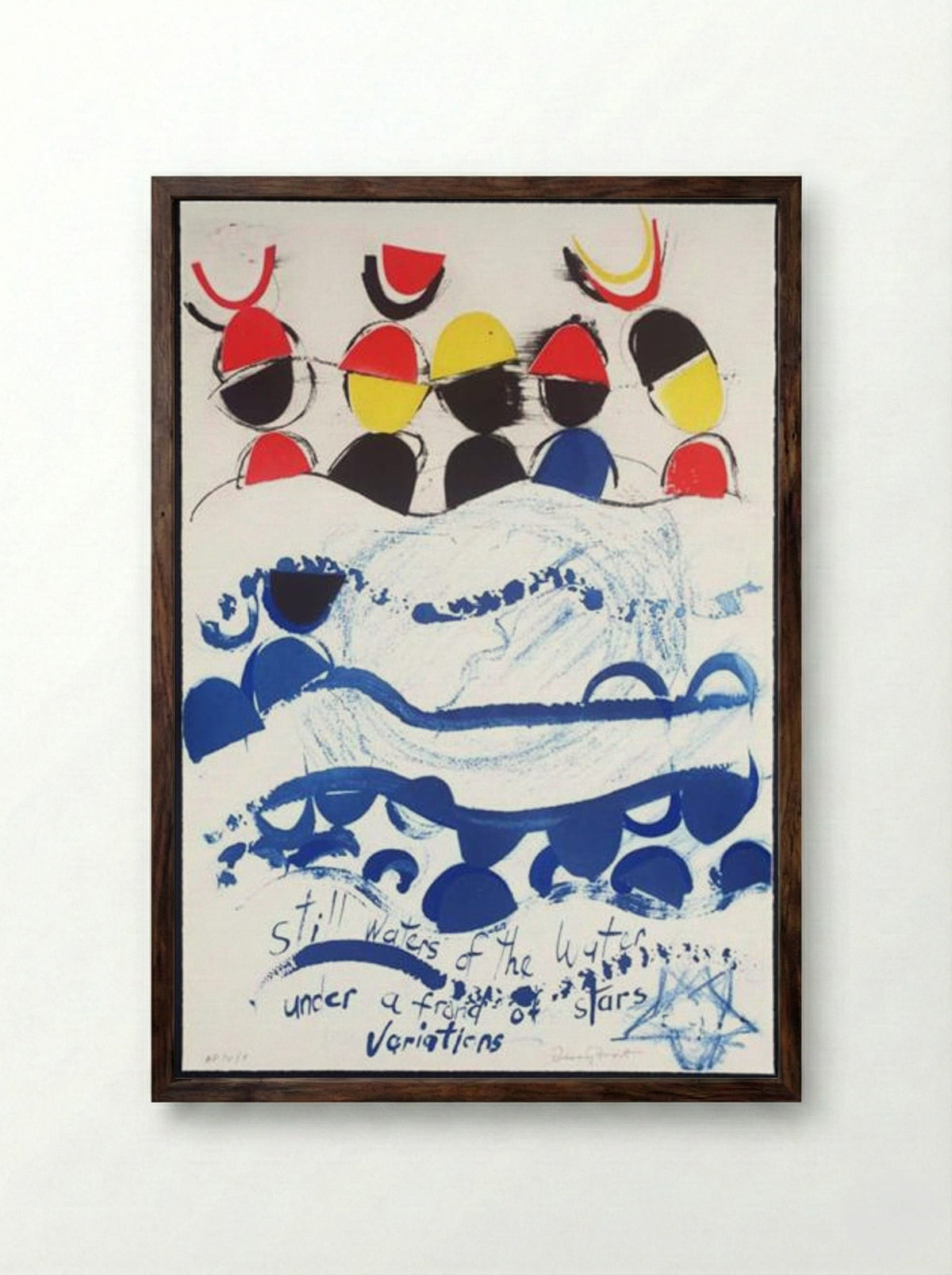 Variations - Terry Frost - Framed Print Dark Wood