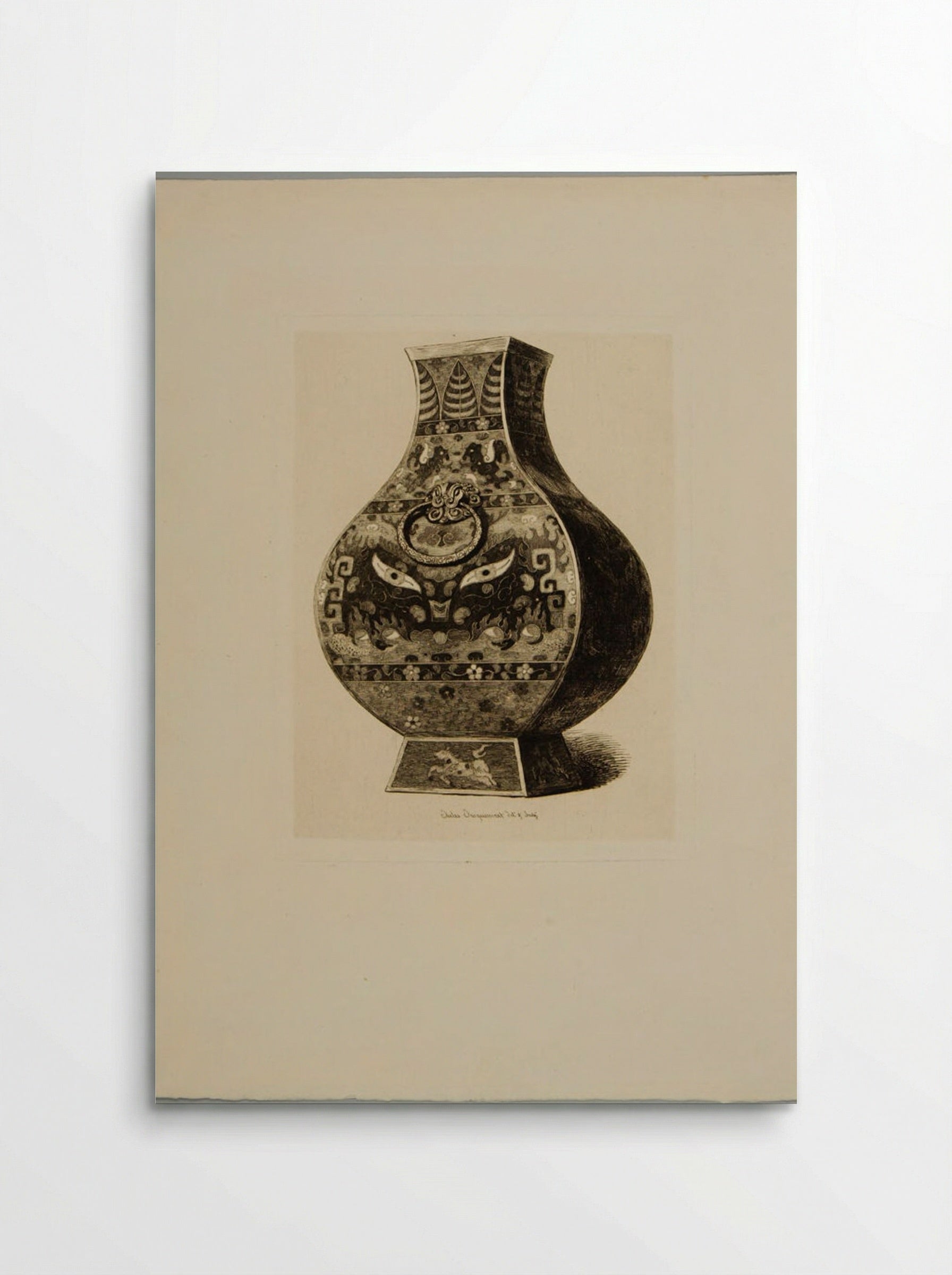 Vase of Cloisonné Enamel - Jules Ferdinand Jacquemart - Poster
