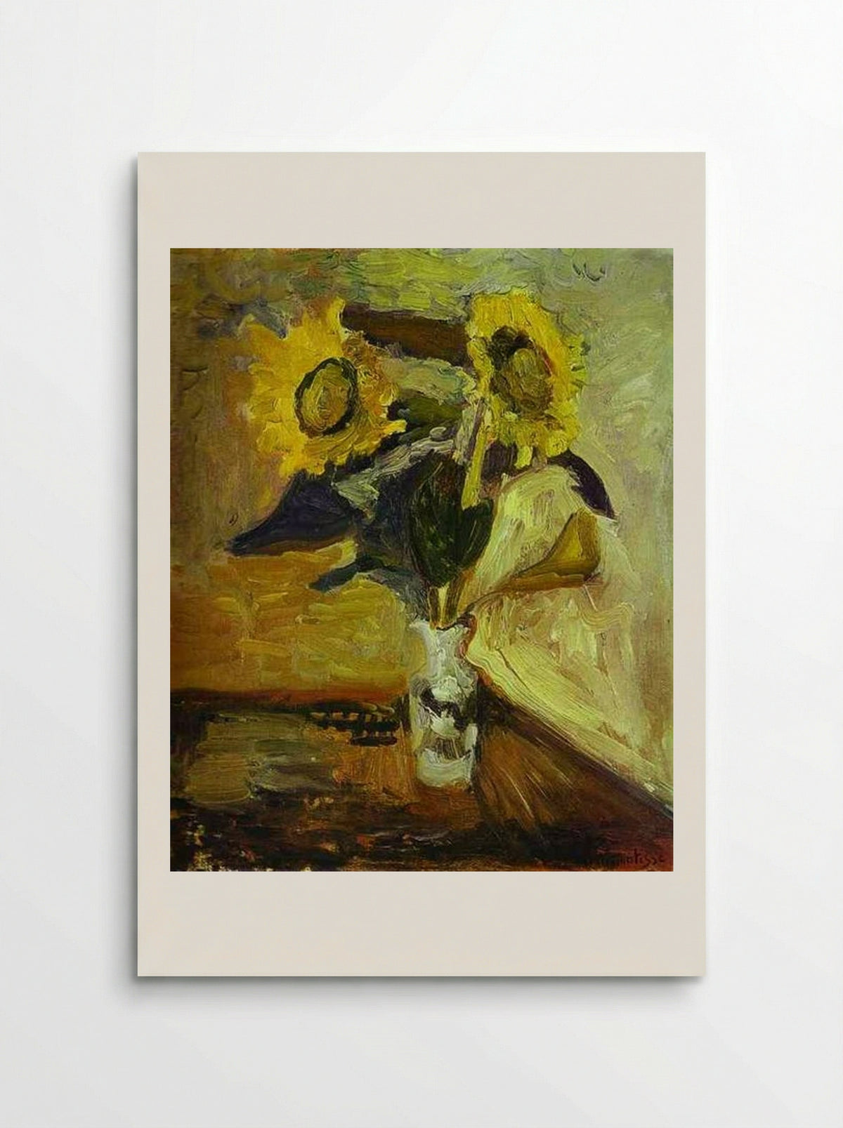 Vase of Sunflowers - Henri Matisse - Poster