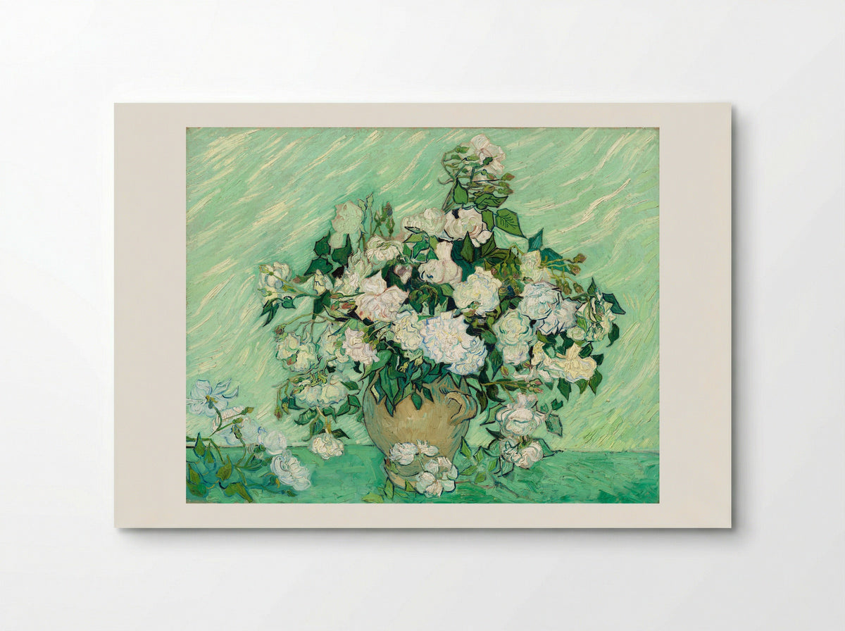 Vase with Pink Roses - Vincent van Gogh - Poster