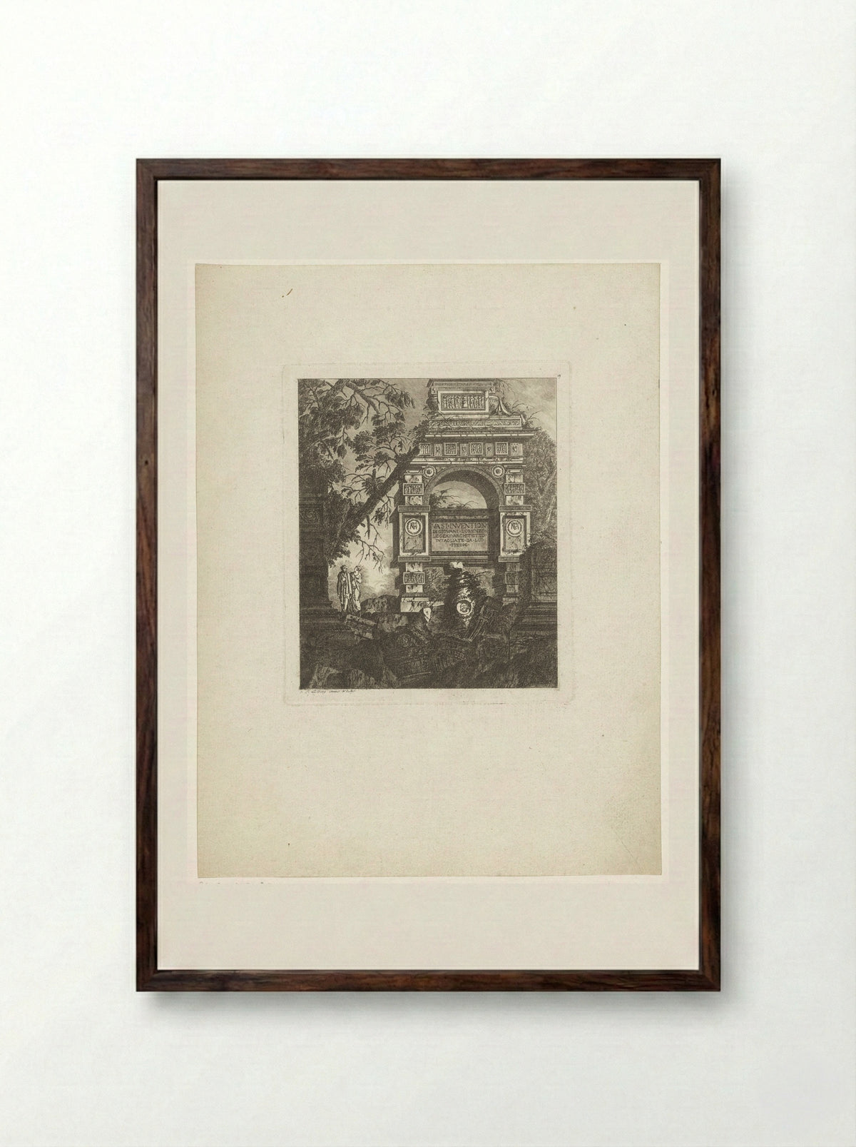 Vasi inventione - Jean Laurent Legeay - Framed Print Dark Wood